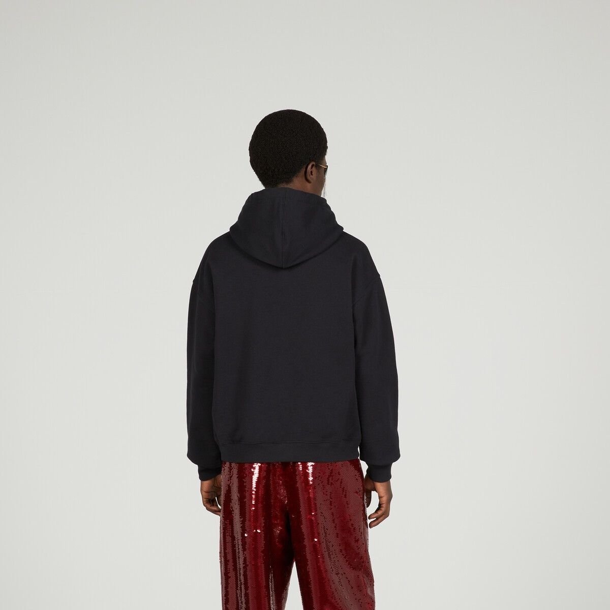 Gucci o1s1wg110225 Cotton Sweatshirt Hoodie Gucci Blade in Black Size US XXL / EU 58 / 5 - 5 Thumbnail