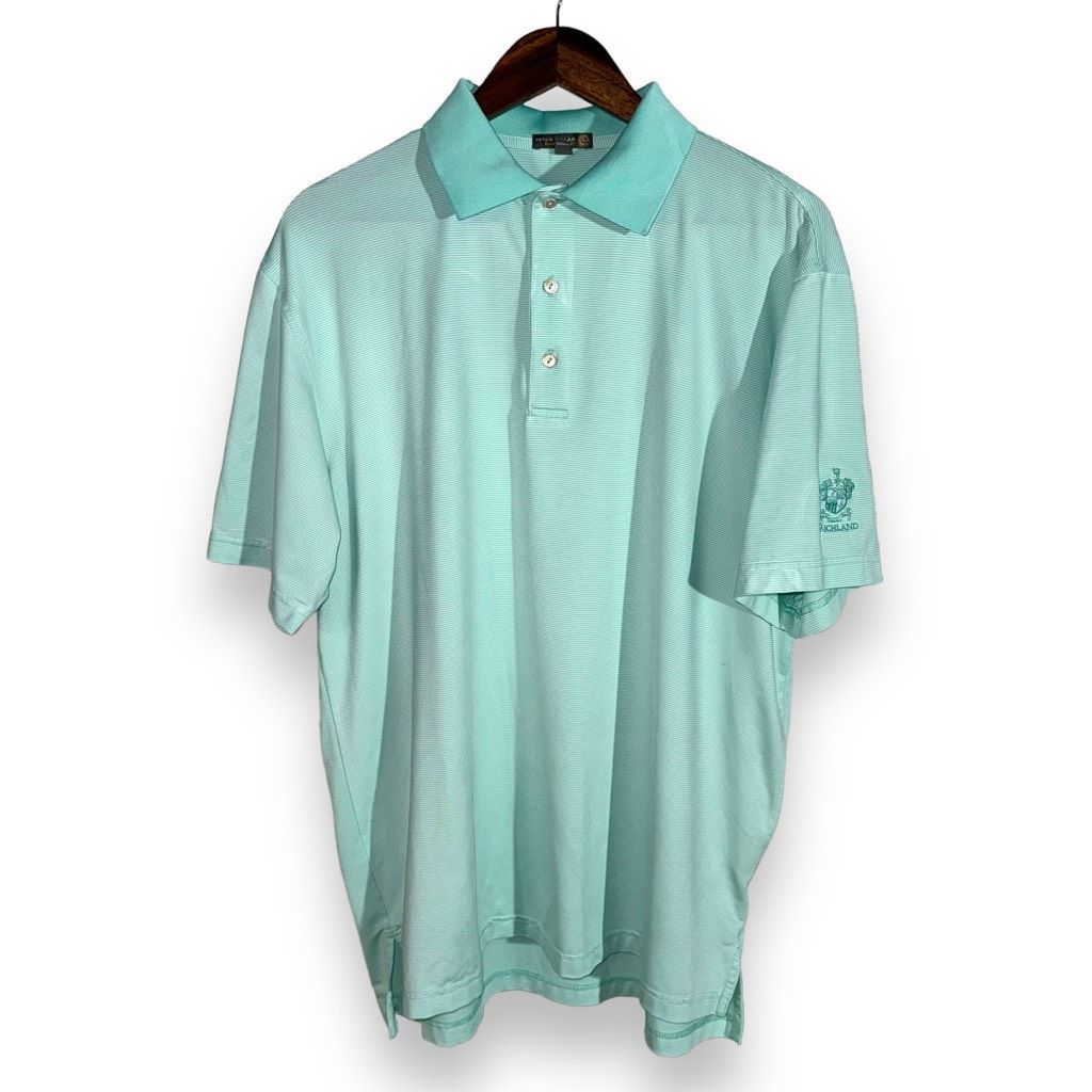 Peter Millar Peter Millar Teal Blue Summer Comfort Golf Polo Shirt Size L Size US L / EU 52-54 / 3 - 1 Thumbnail