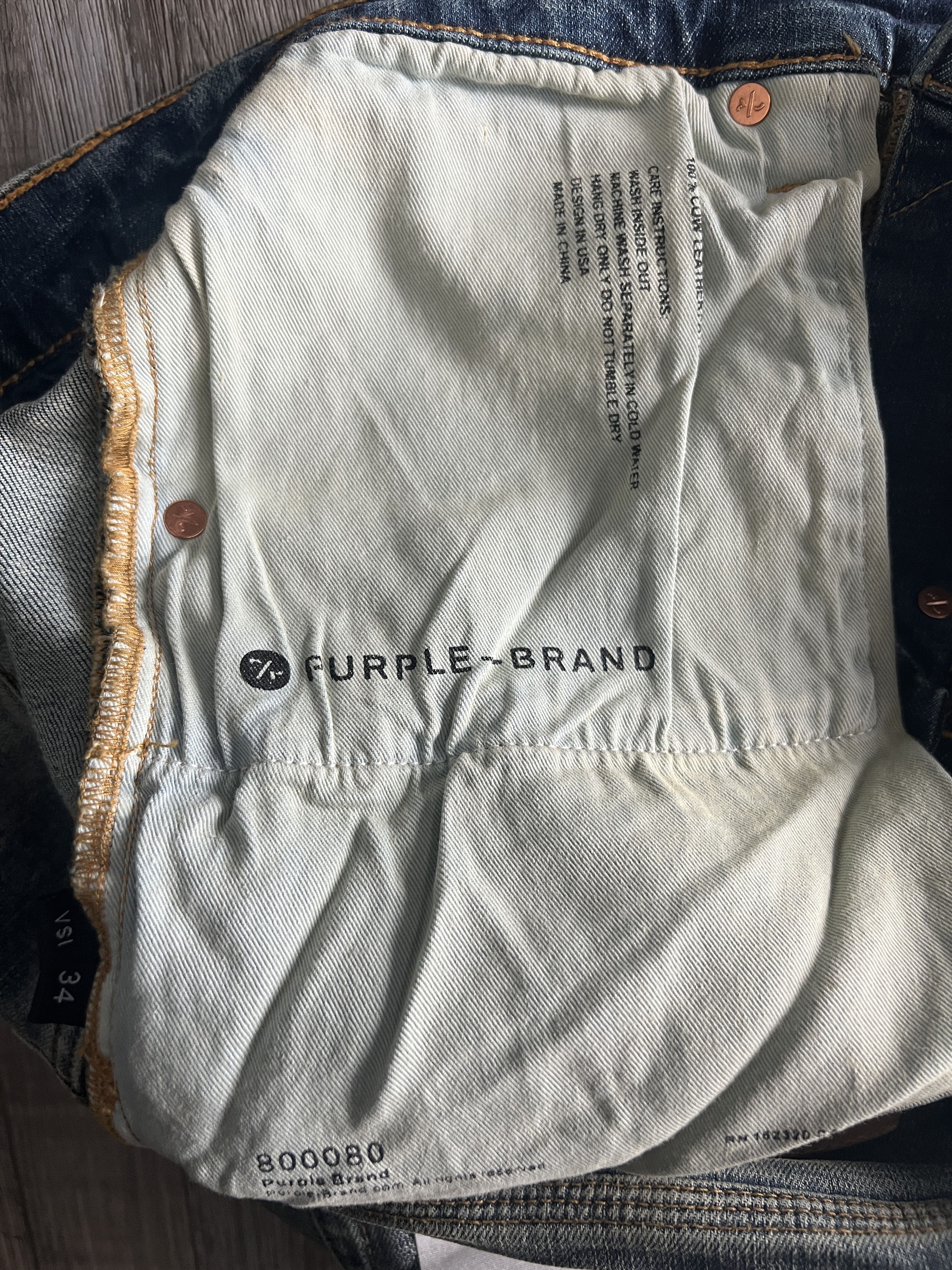 Purple Brand Purple Brand Paint Splatter Tapered Jeans Size US 34 / EU 50 - 5 Thumbnail