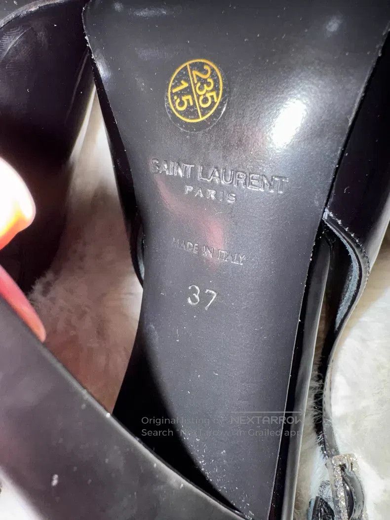 Saint Laurent Paris Saint Laurent Paris Crystal Rhinestone Patent Leather High Size US 6.5 / IT 36.5 - 8 Thumbnail