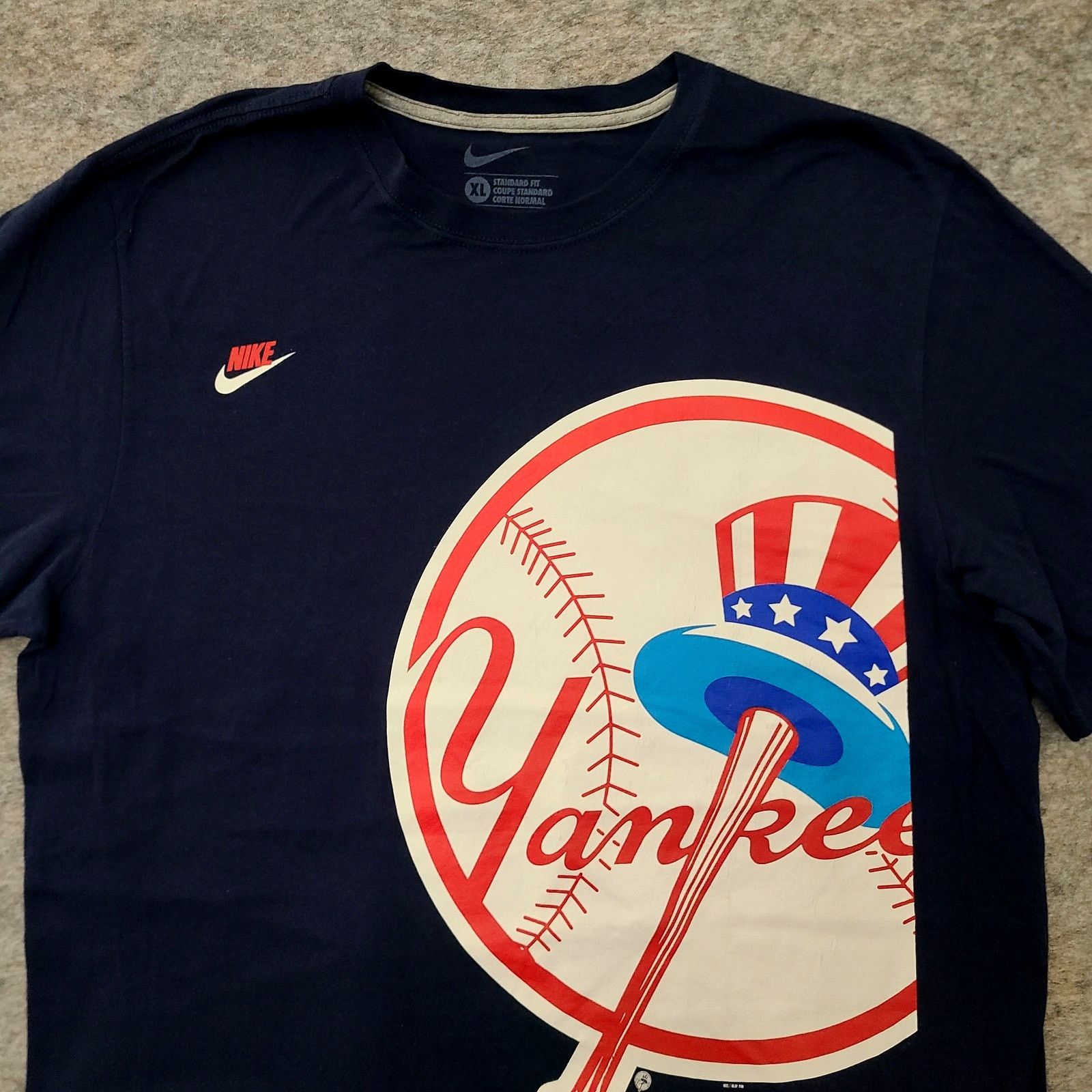 Nike Nike Yankees Shirt Mens Extra Large Blue Large Graphic MLB Size US XL / EU 56 / 4 - 2 Thumbnail