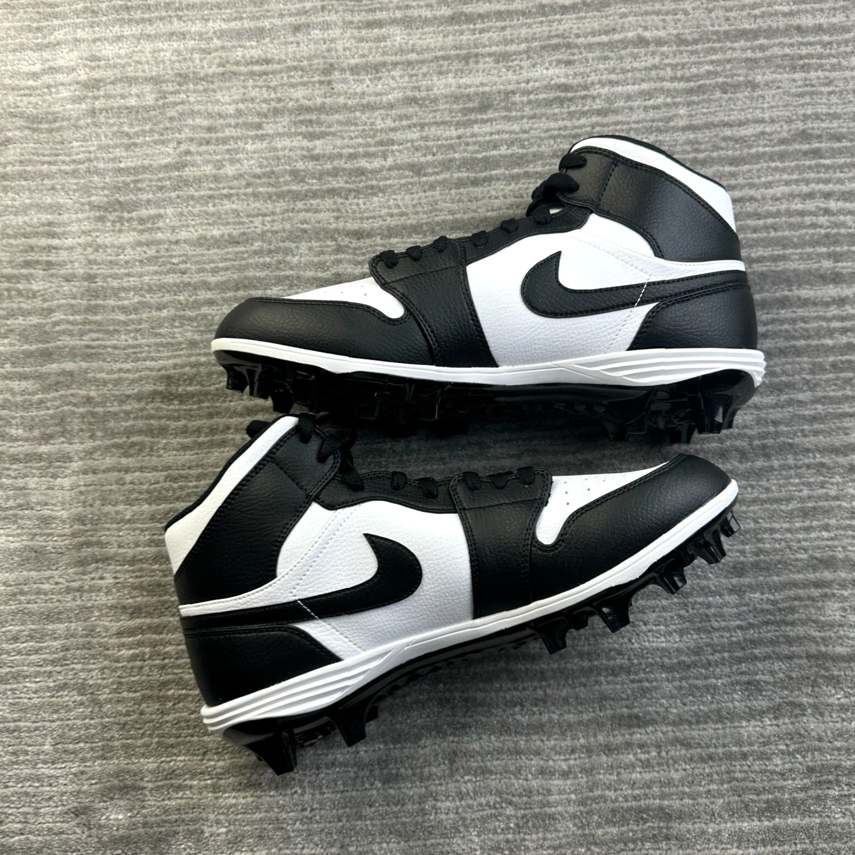 Nike Nike Air Jordan 1 Alpha Menace Mid Panda Men Size 12.5 FJ6805-100 Men Leather Mid Top Black Panda 90s? No, avoid. Size ONE SIZE - 2 Thumbnail