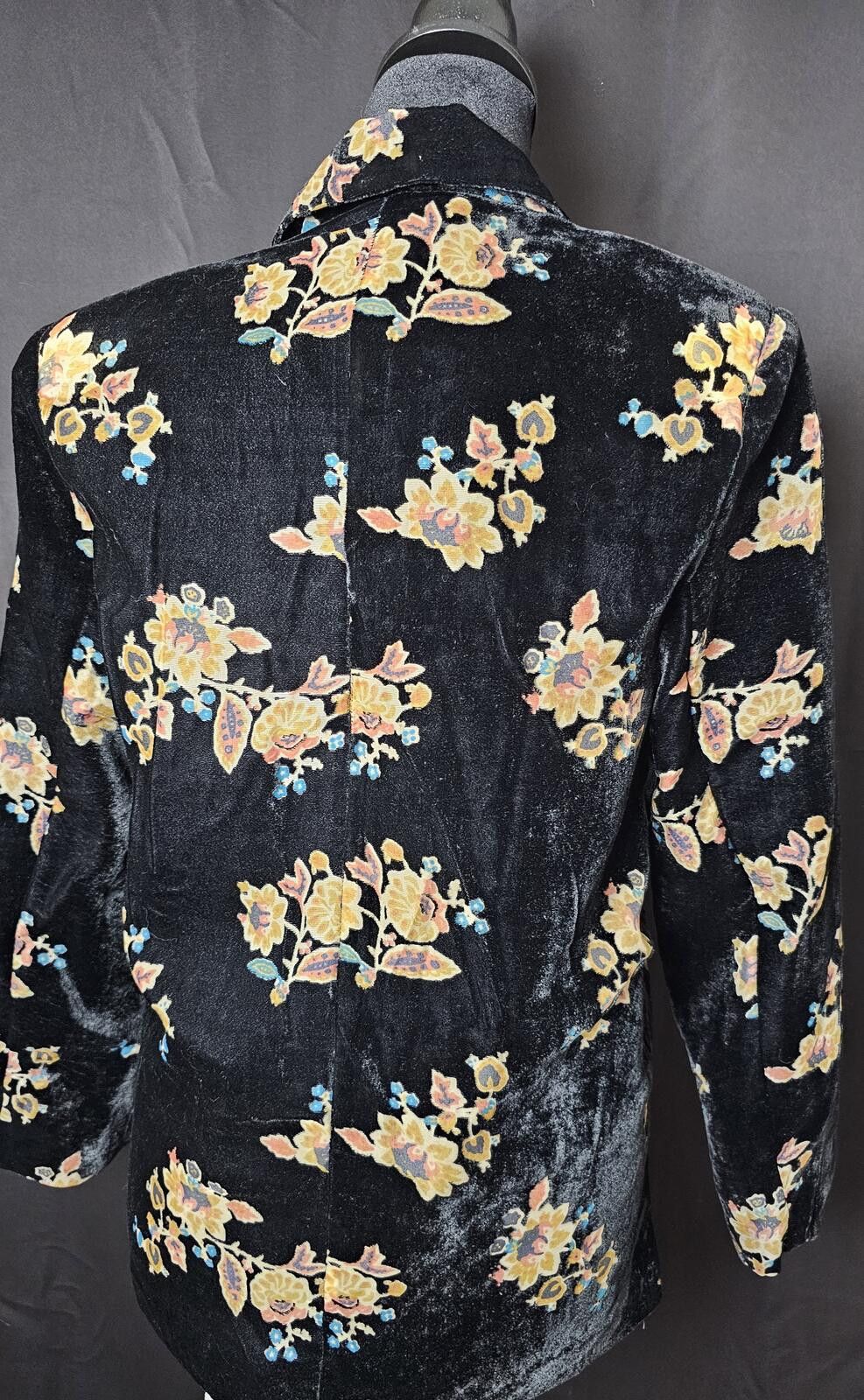 Other Ellison Jacket Black Womens Size S Velvet Floral Size S / US 4 / IT 40 - 4 Thumbnail