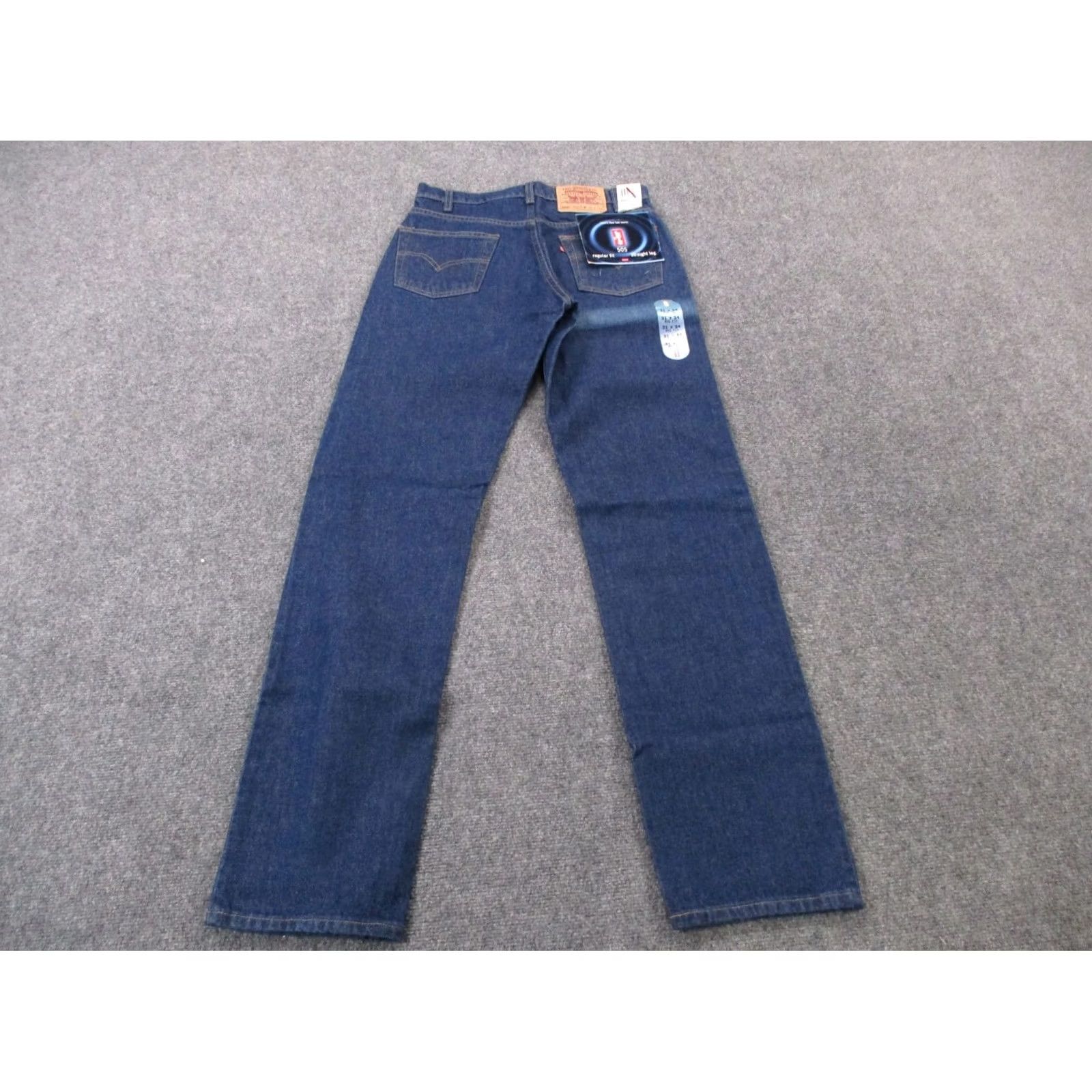 Levi's VINTAGE Levi's Jeans Mens 31 x 34 Blue Denim 505 Regular Fit Straight Red Tab Jeans Mens 31 Blue Denim 505 Regular Straight Red Tab Size US 30 / EU 46 - 2 Thumbnail