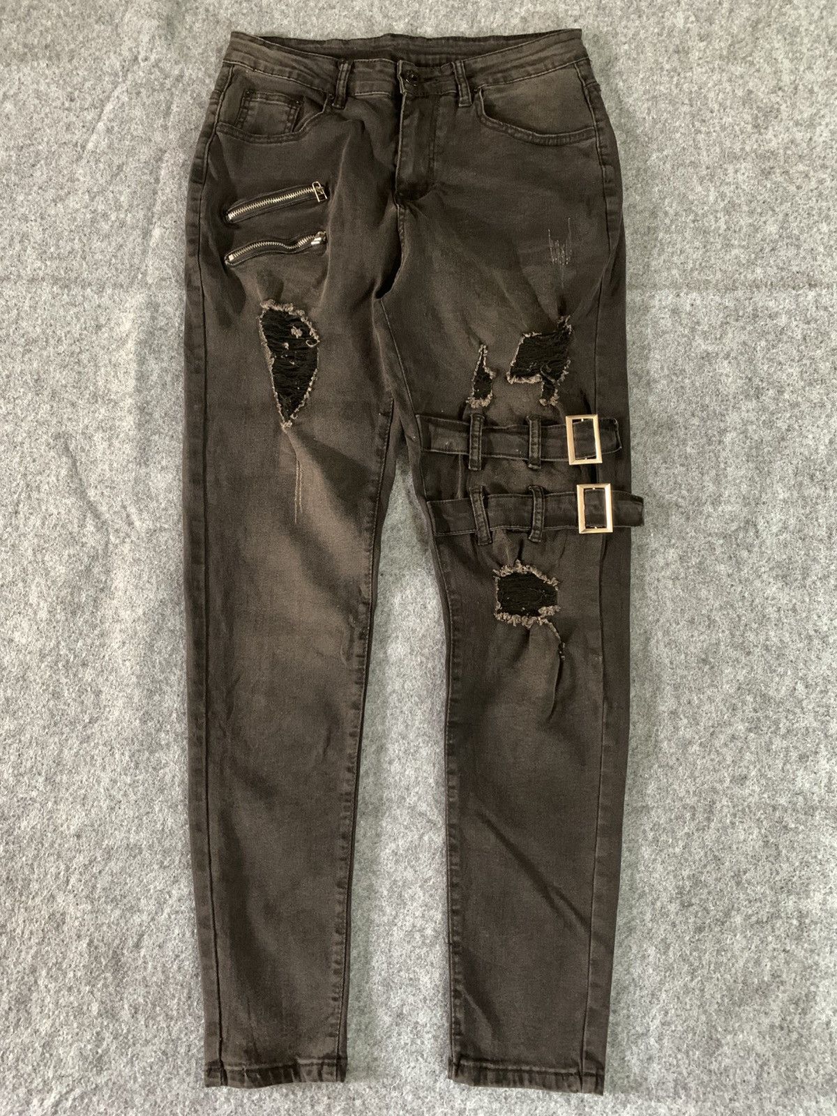 Japanese Brand Vintage Bondage Faded Punk style Size US 28 / EU 44 - 3 Thumbnail