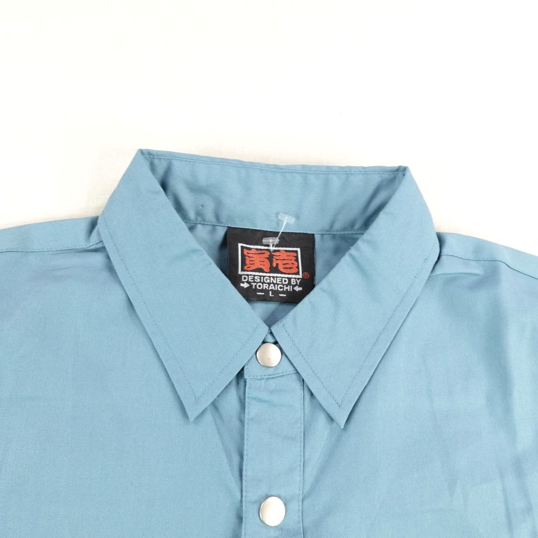 Vintage VINTAGE Toraichi Men's Work Shirt Blue Long Sleeve Button-Up Utility Japan Large Size US L / EU 52-54 / 3 - 2 Thumbnail