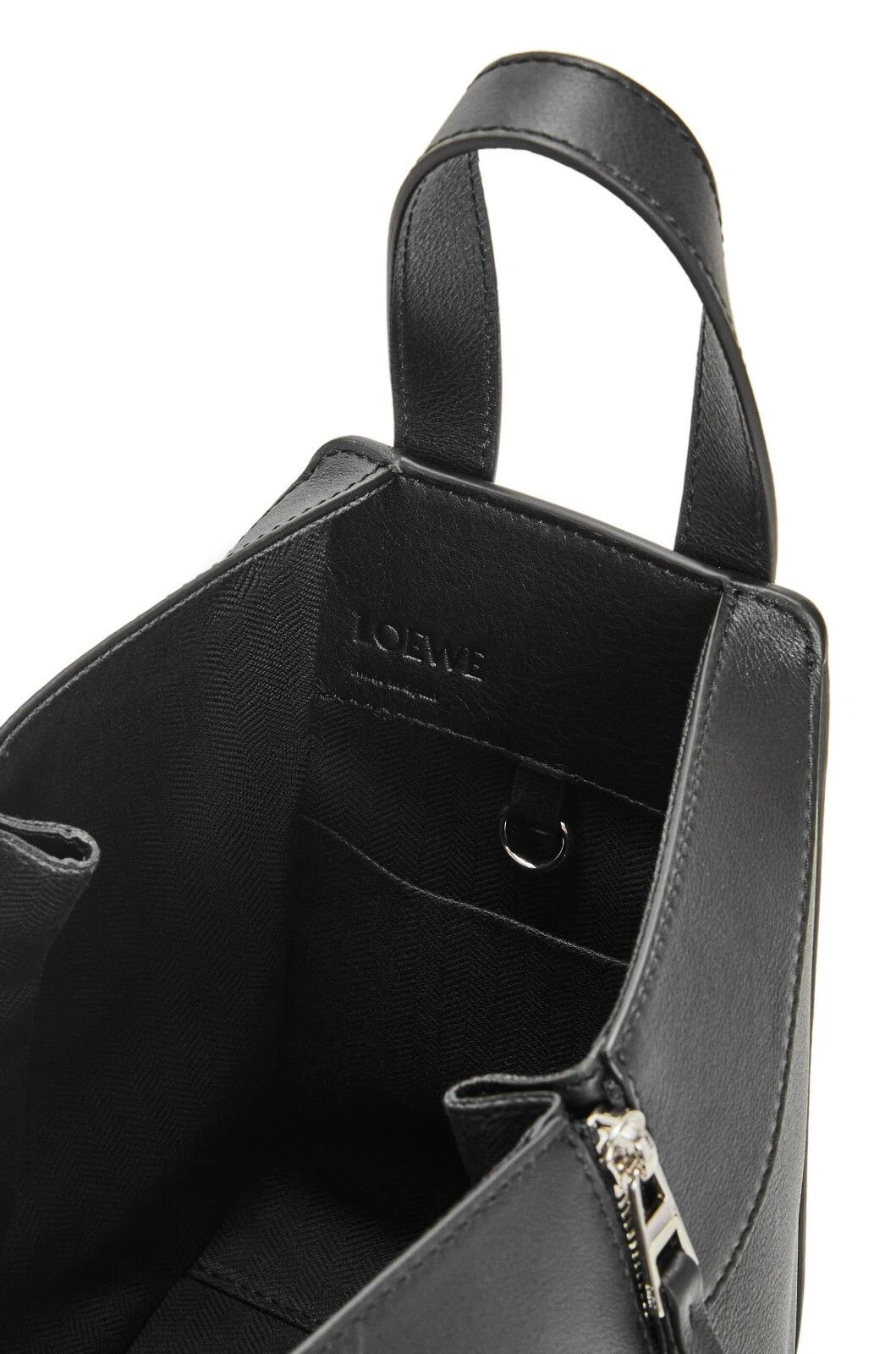 Loewe LOEWE Hammock Compact Black Leather Handbag Authentic Size ONE SIZE - 5 Thumbnail