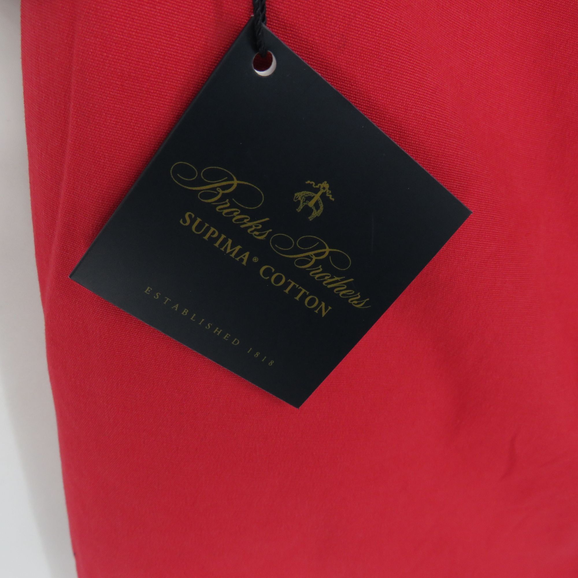 Brooks Brothers Brooks Brothers Milano Fit Red Supima Cotton Stretch Chinos Size US 34 / EU 50 - 4 Thumbnail