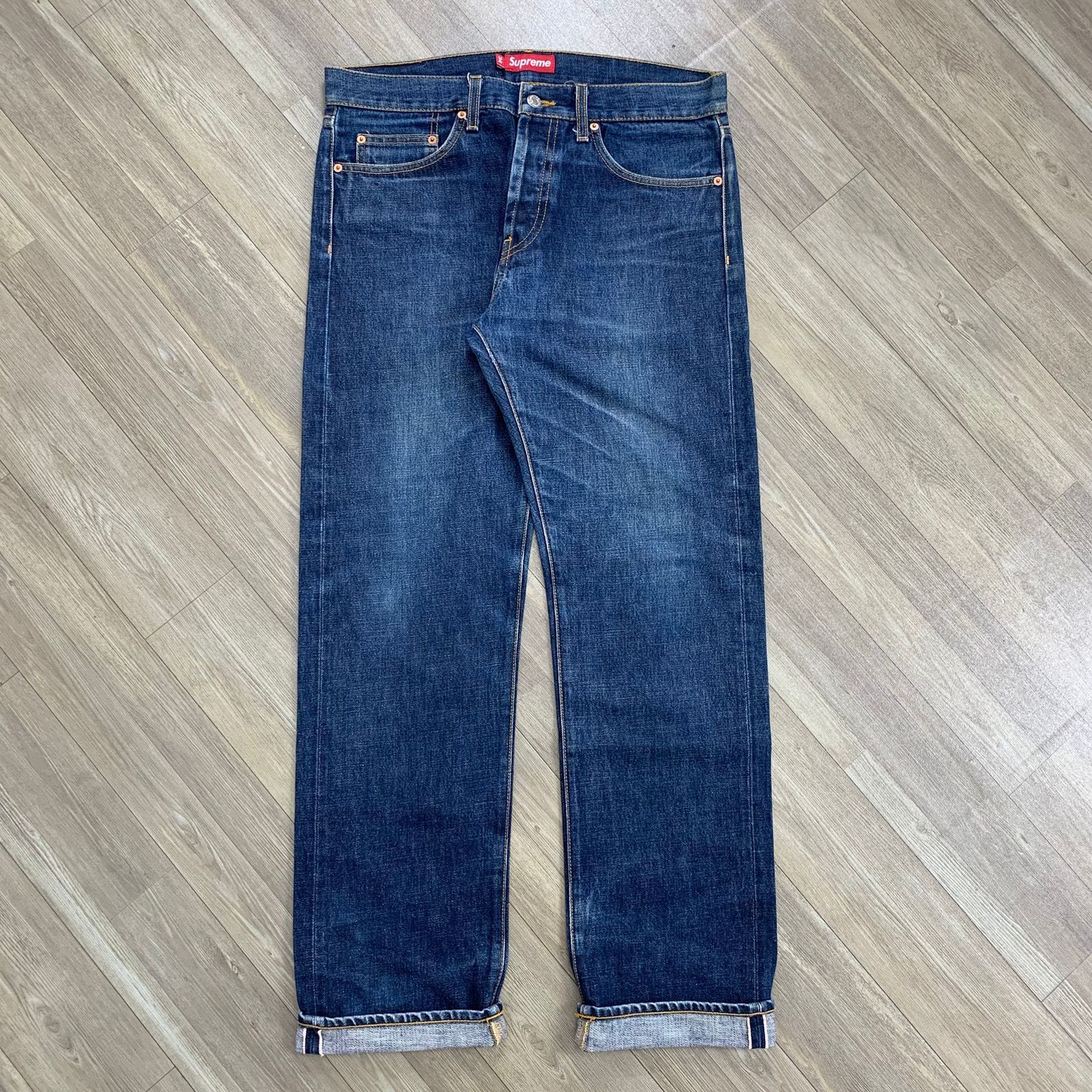 Supreme Rigid Baggy Selvedge Jean (FW24) - $188