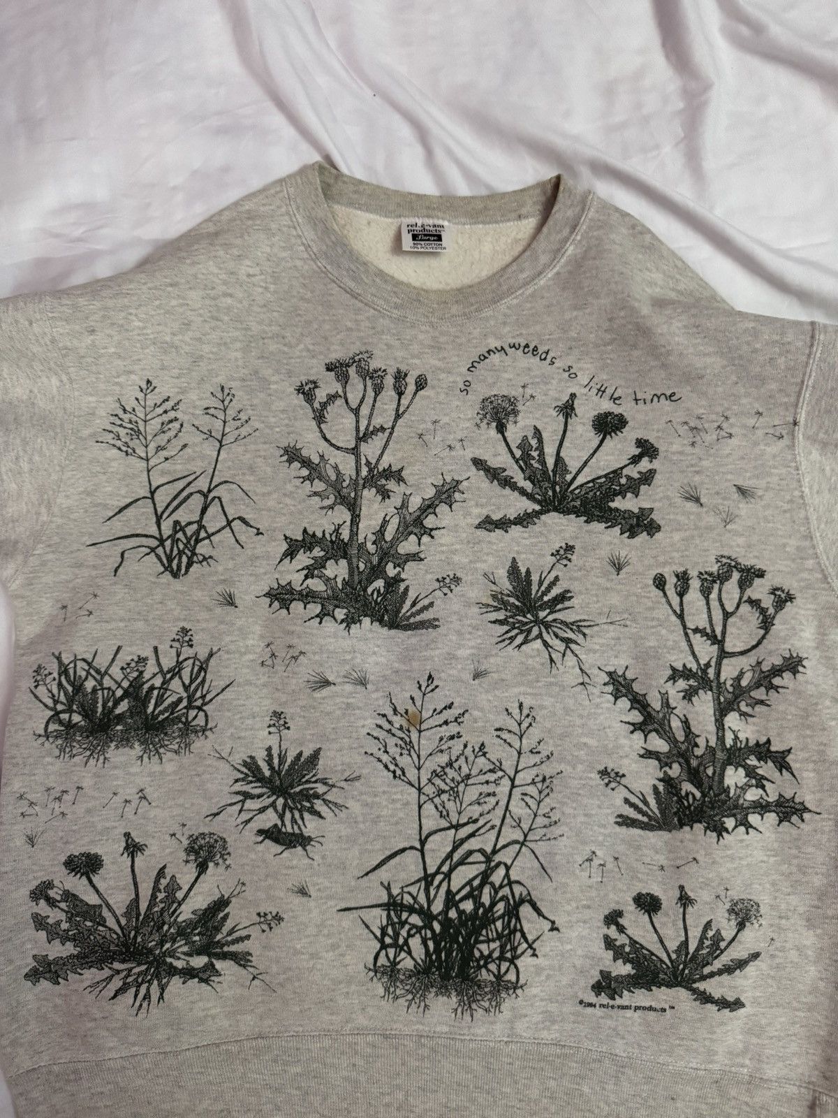 Vintage Vintage 90s Art of Weed Marijuana Sweatshirt Size US L / EU 52-54 / 3 - 2 Thumbnail