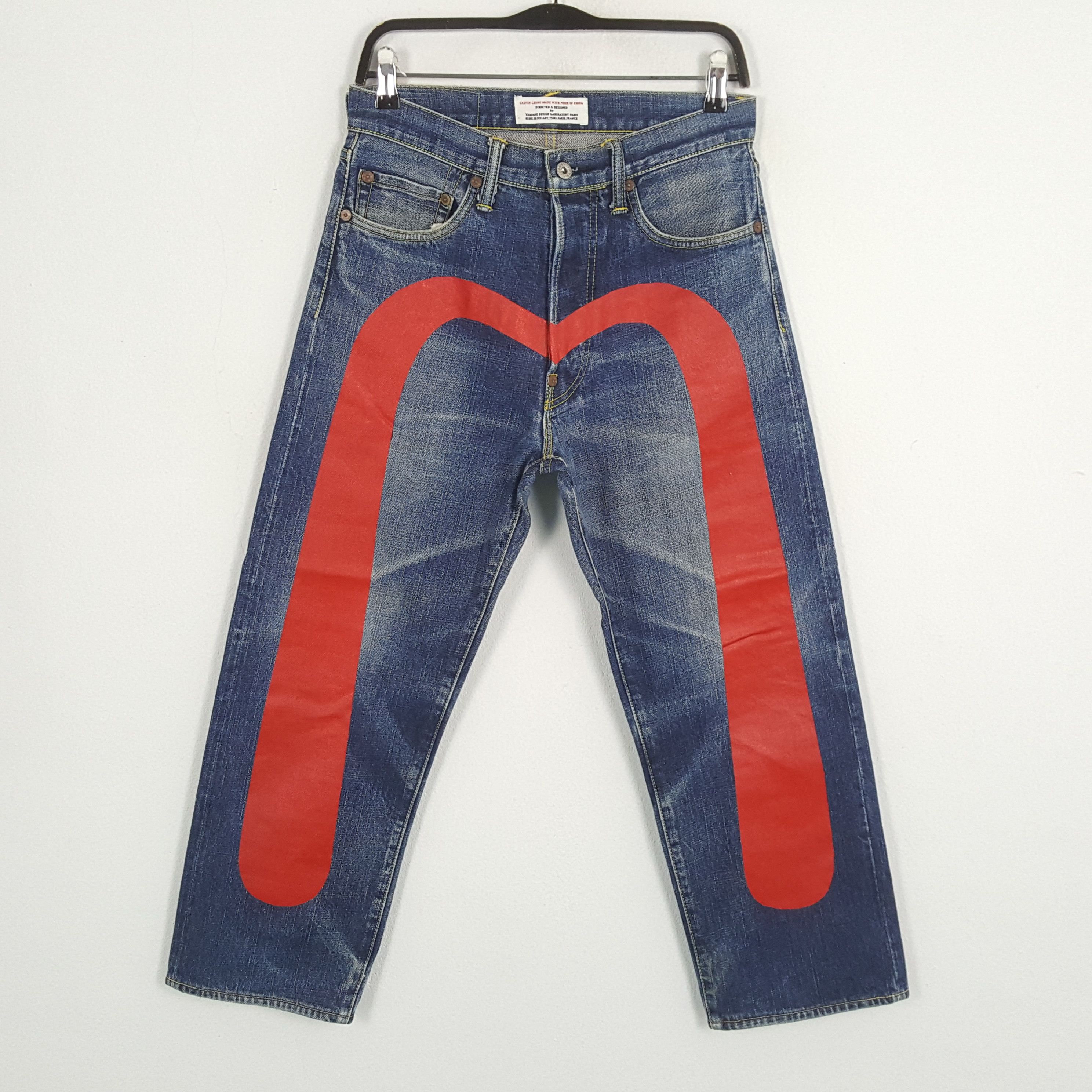 Evisu × Japanese Brand × Vintage EVISU Japanese Brand Fashion Style Custom Daicock Jeans Size US 28 / EU 44 - 1 Thumbnail