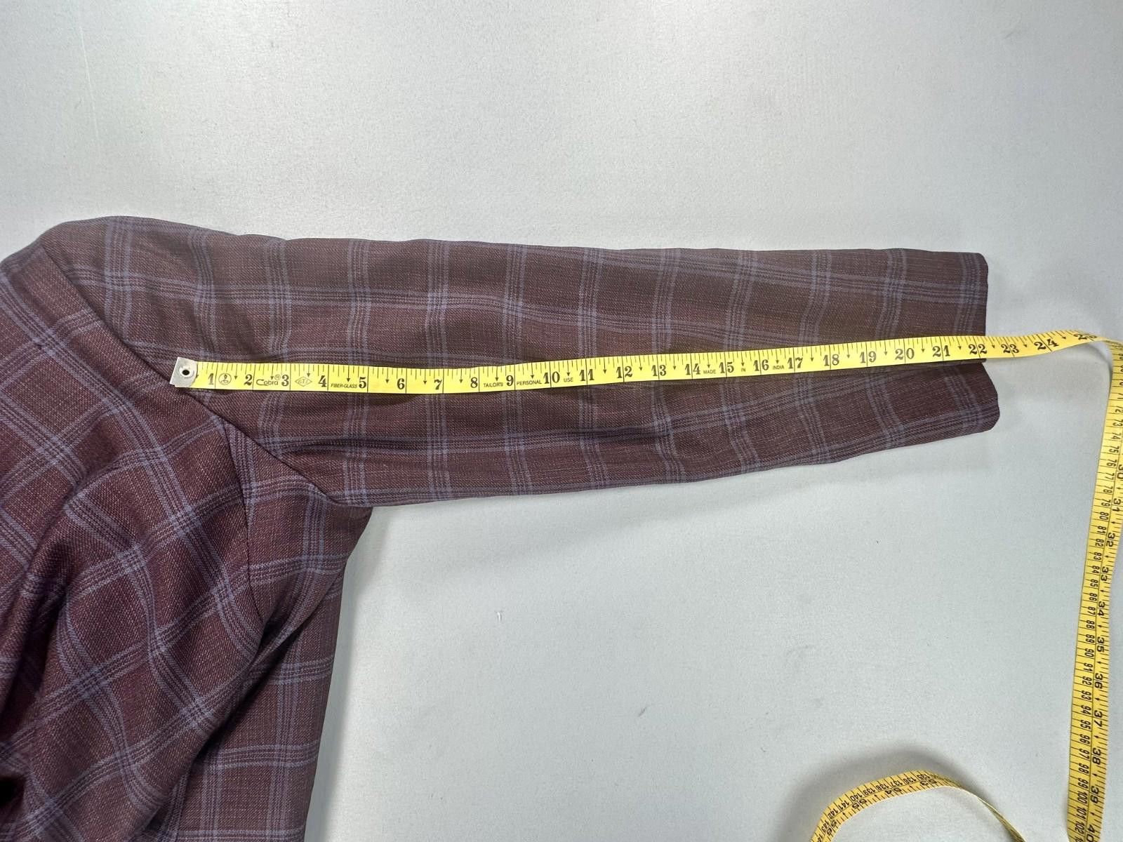 Ted Baker Ted Baker Men 44 Purple Endurance Single Breasted Sport Coat Size 44R - 8 Thumbnail