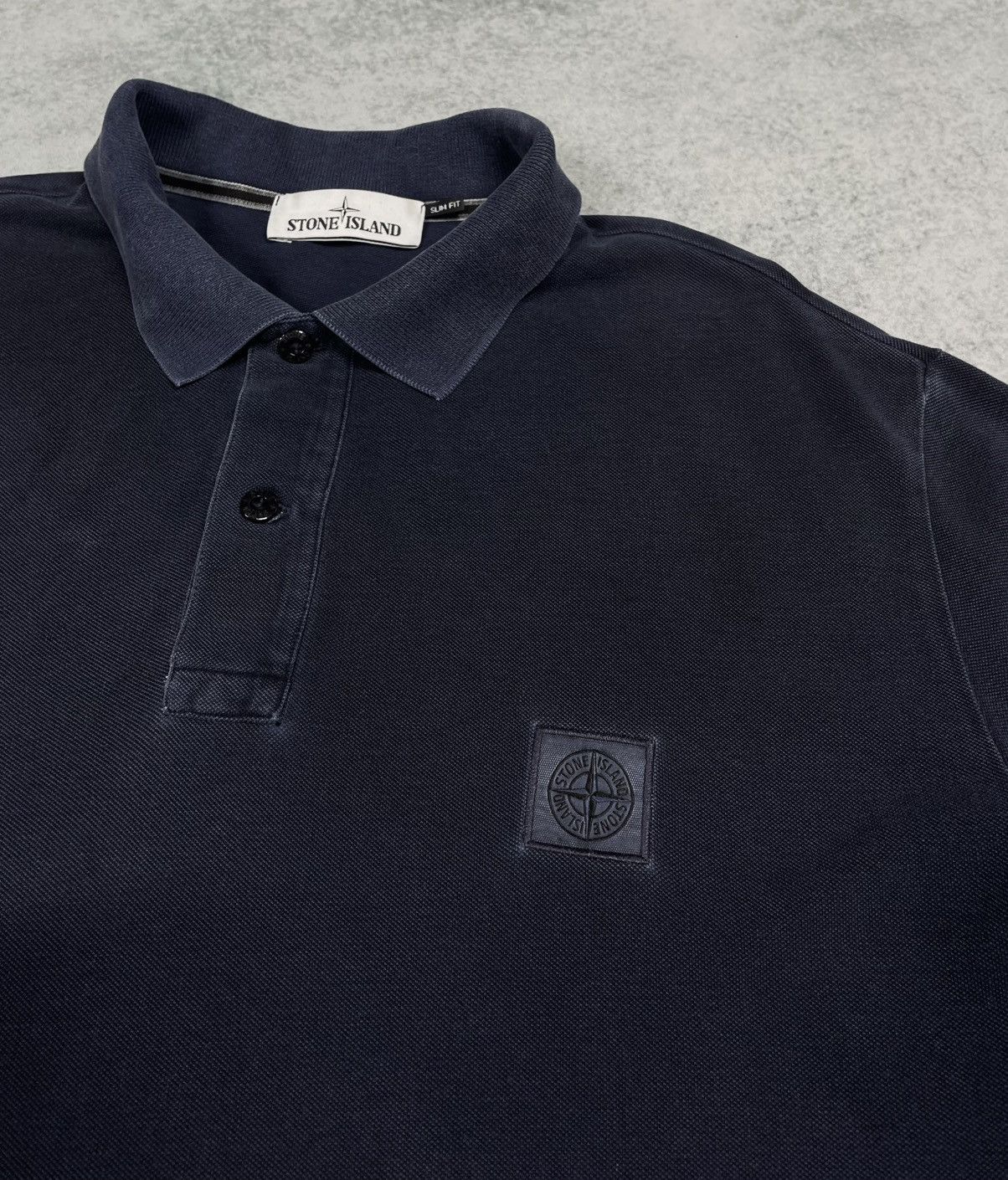 Stone Island Stone Island Patch Program Slim Fit Men’s Polo T-Shirt Dyed Size US XXL / EU 58 / 5 - 7 Thumbnail
