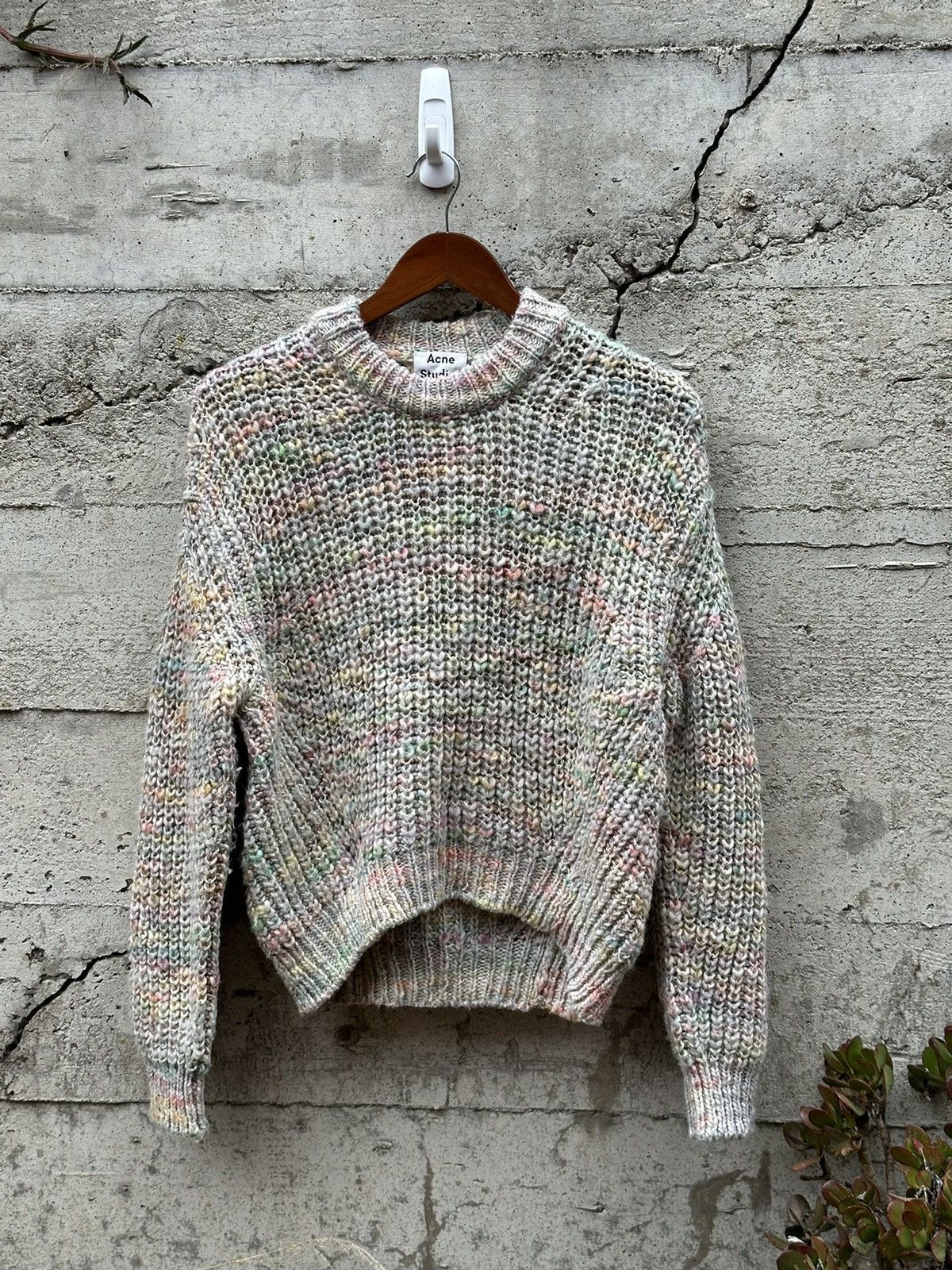 RARE GRAIL Acne Studios Italian cotton candy zora knit