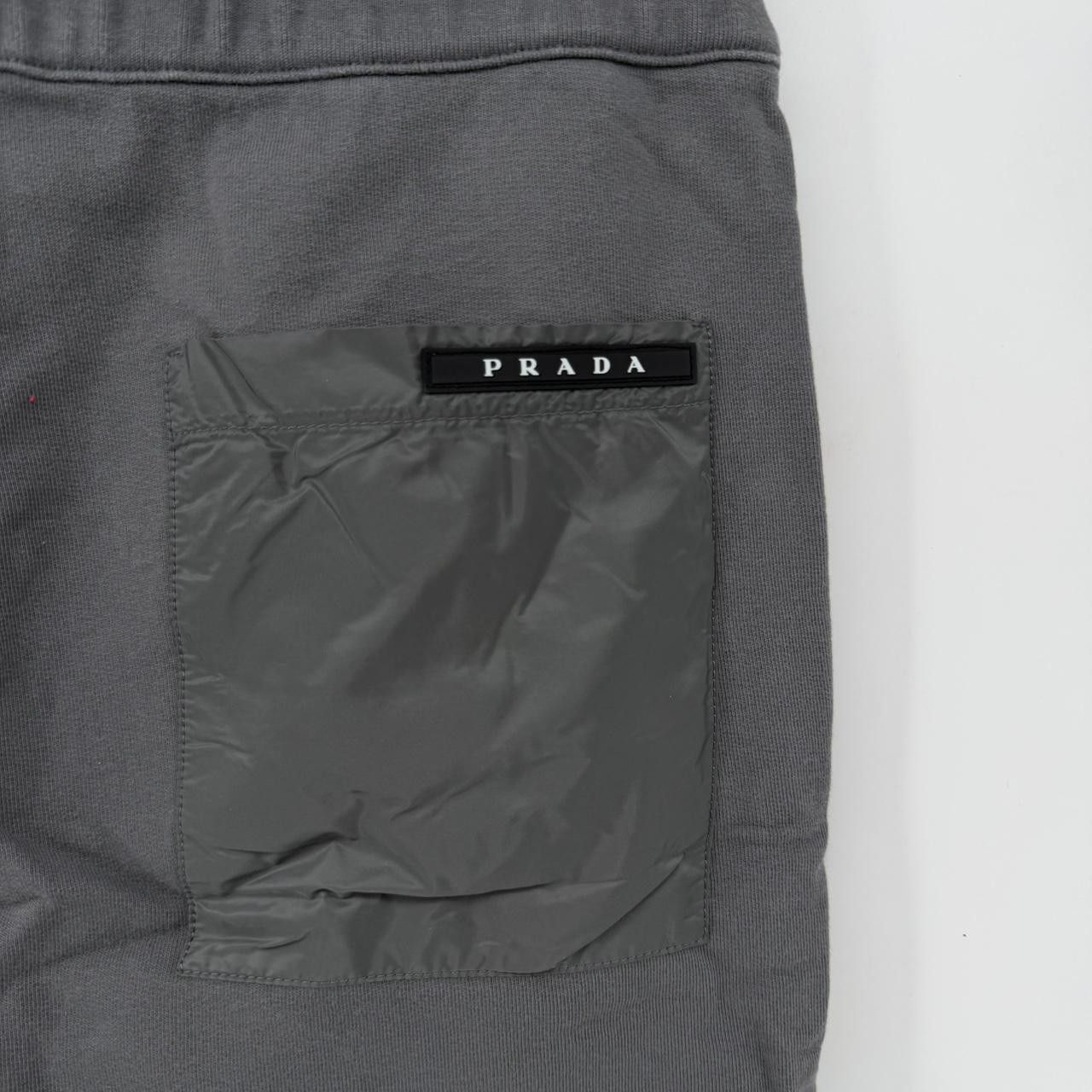 Prada Prada Charcoal Grey Cotton Sweatpants Nylon Back Joggers Size US 30 / EU 46 - 3 Thumbnail