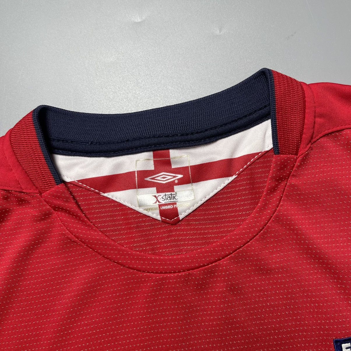 Umbro ENGLAND UMBRO 2004 EURO FOOTBALL AWAY JERSEY #7 BECKHAM Size US XL / EU 56 / 4 - 5 Thumbnail