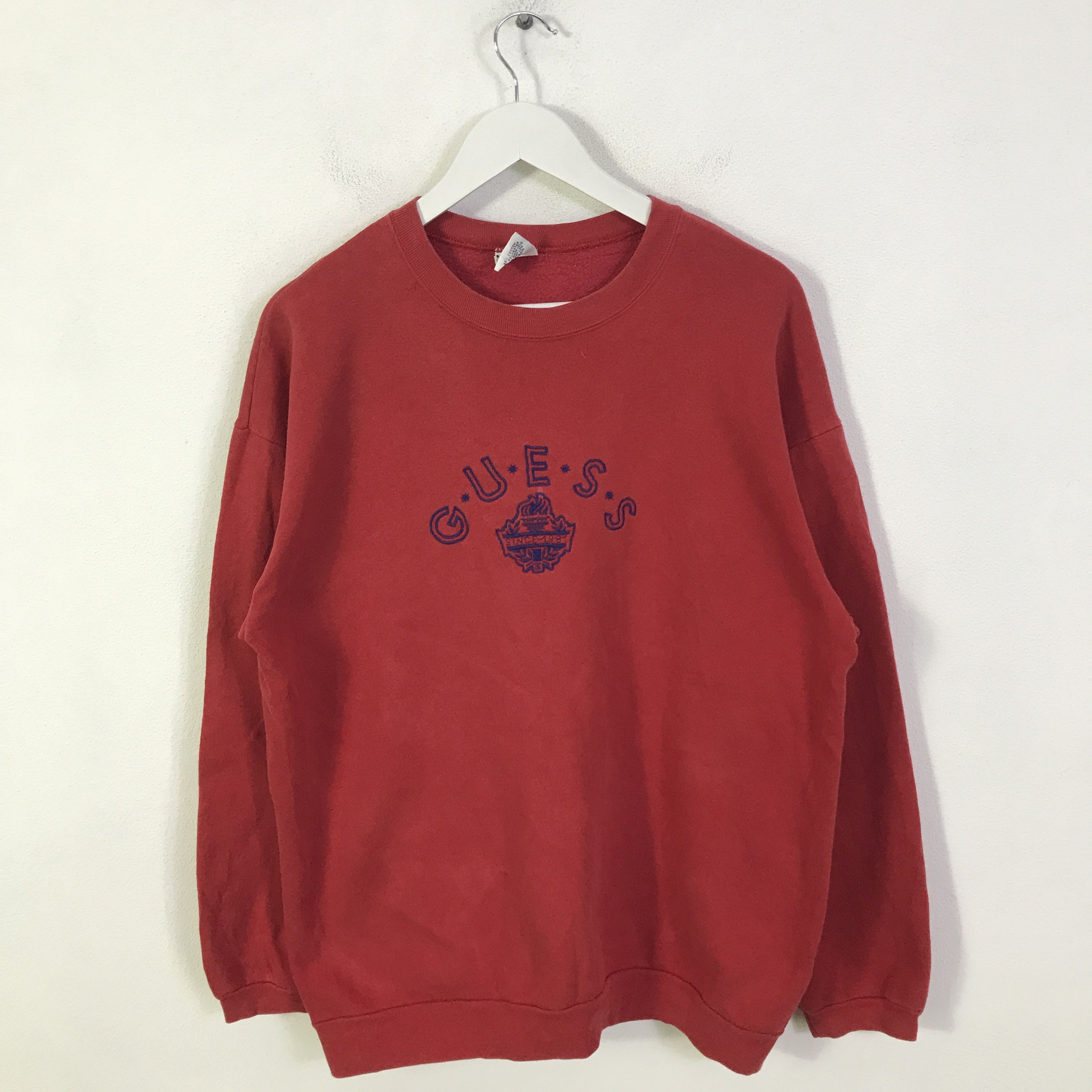 Guess Vintage 90s Guess Logo Sweatshirt K127B7 Size US L / EU 52-54 / 3 - 1 Thumbnail