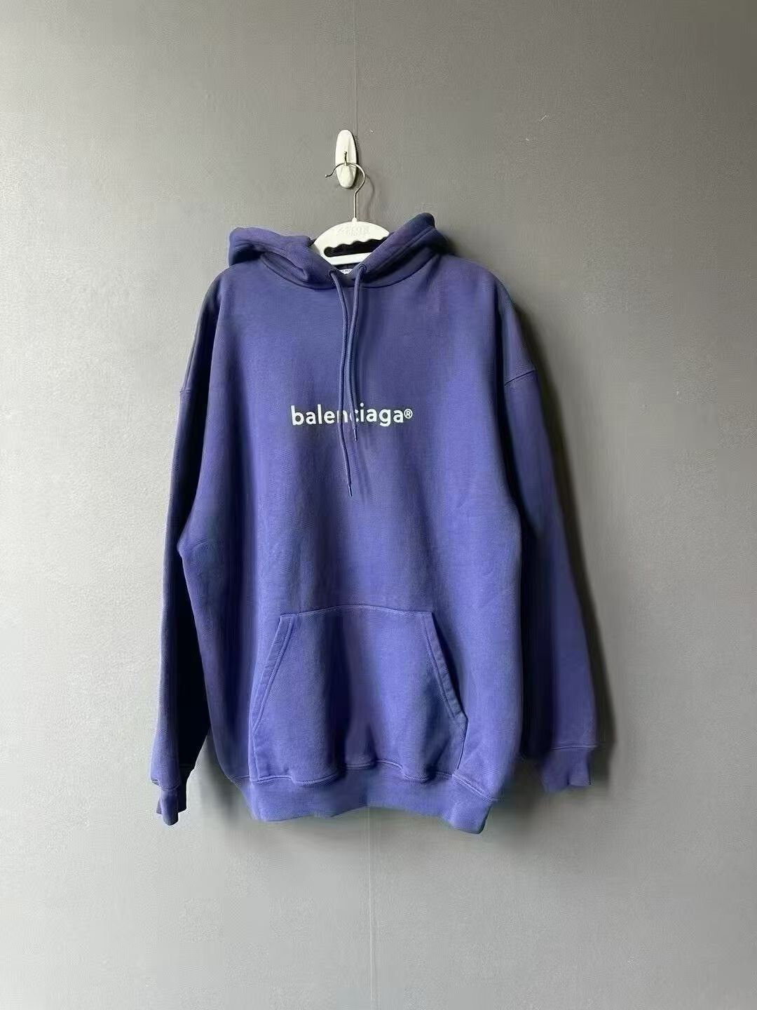 Balenciaga Balenciaga Blue Letter Hoodie Size US S / EU 44-46 / 1 - 1 Thumbnail