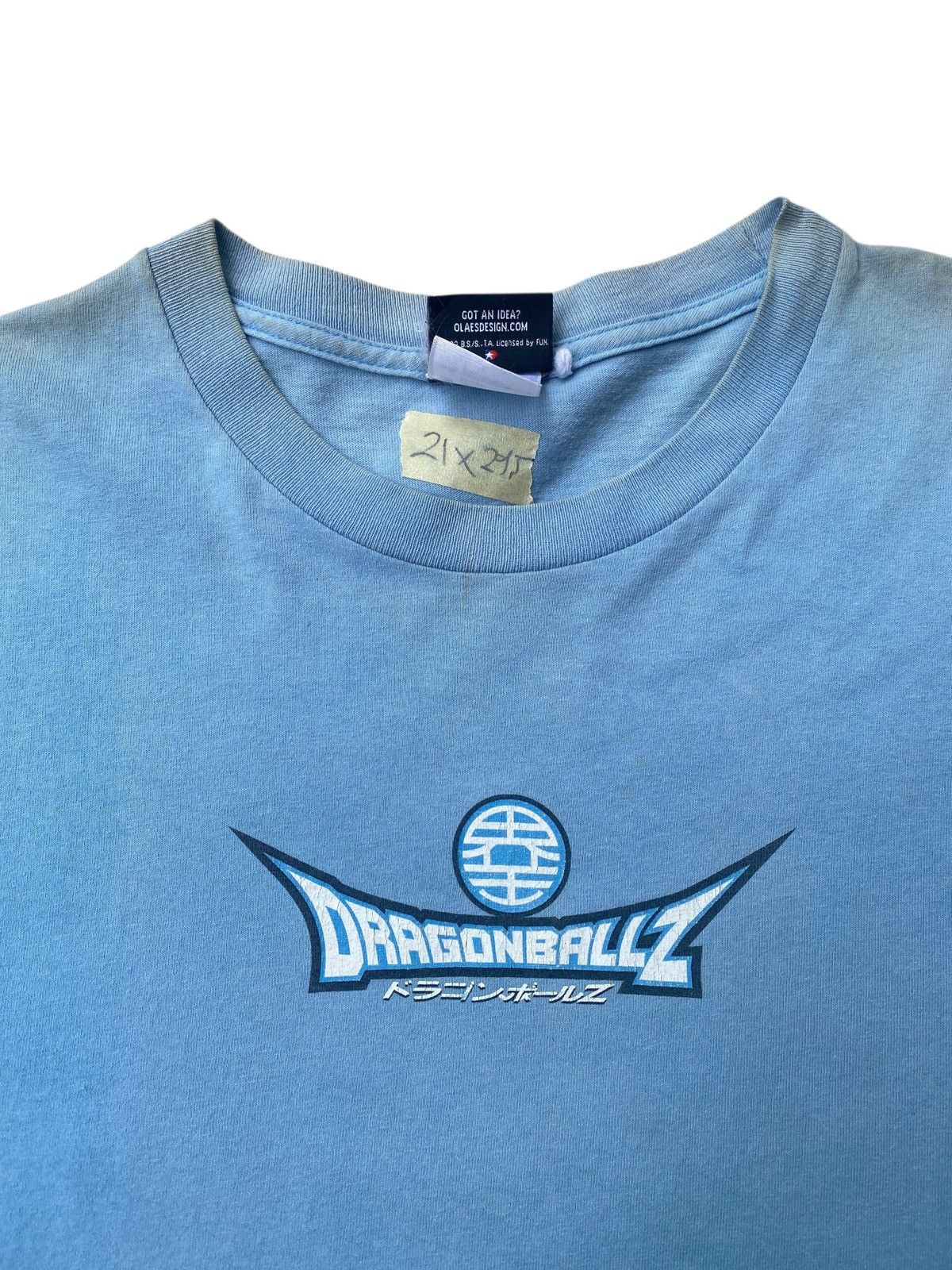 Anime VINTAGE 2002 DRAGON BALL Z TRIO SAIYAN TEE BABY BLUE Size US L / EU 52-54 / 3 - 6 Thumbnail
