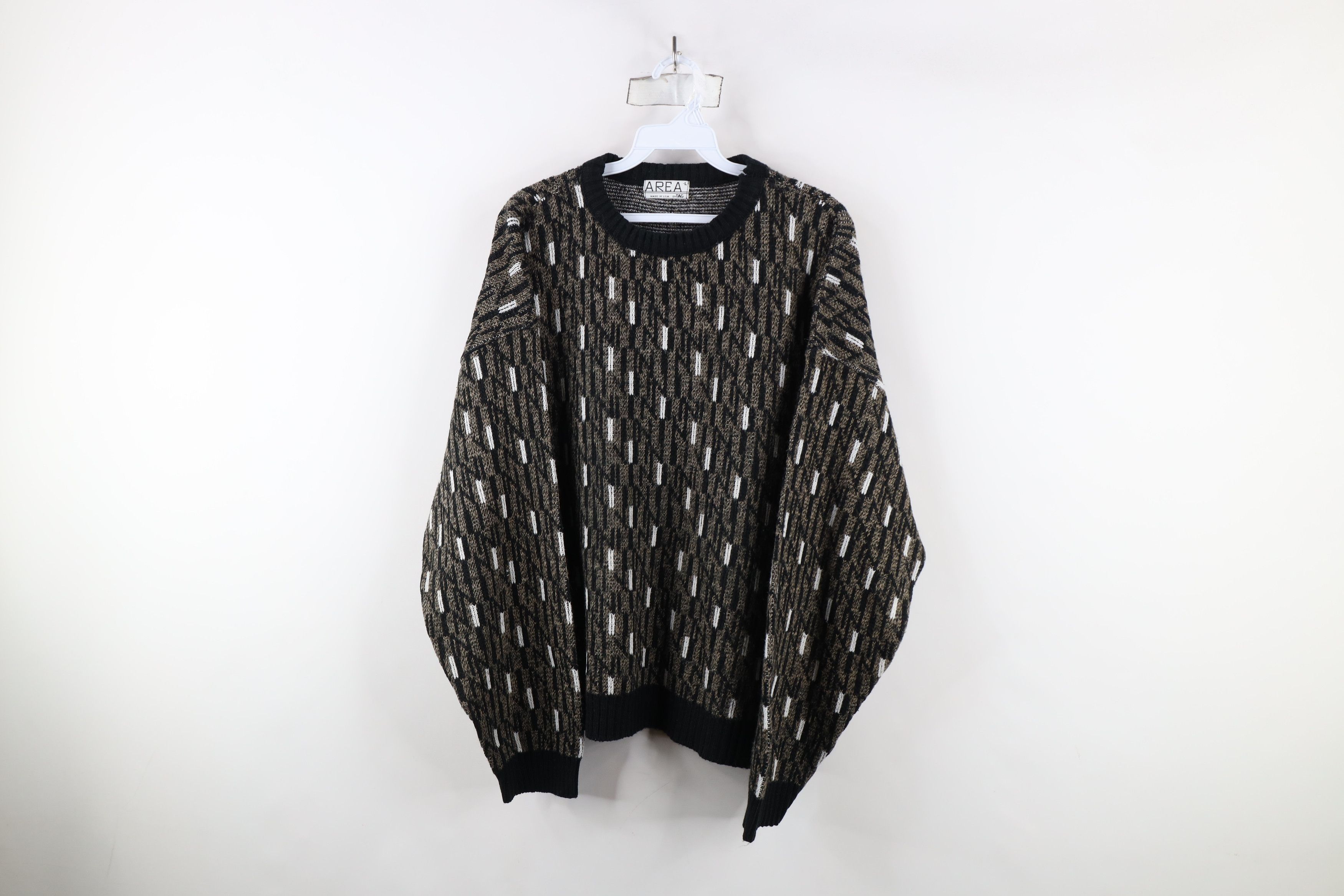 Vintage 90s Coogi Style Bassmaster Knit Crewneck Sweater USA
