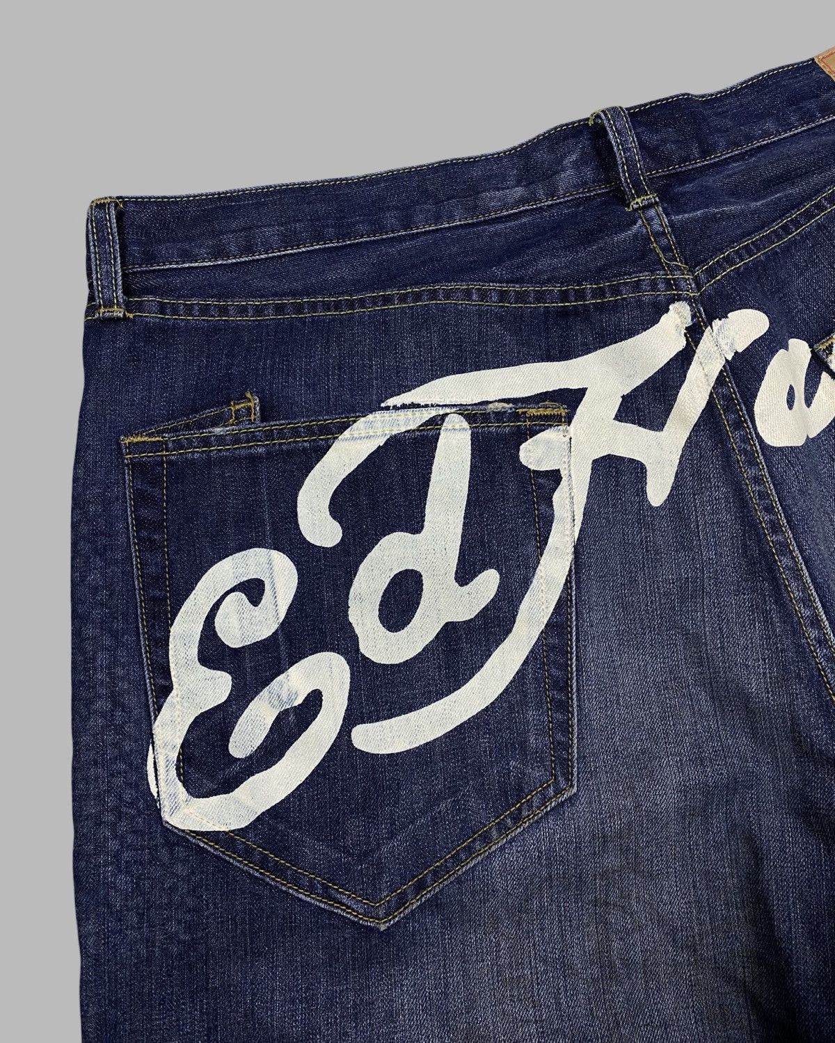 Christian Audigier Rare 00’s Ed hardy Rhinestone Dragon big logo Jeans Pants Size US 42 / EU 58 - 15 Thumbnail