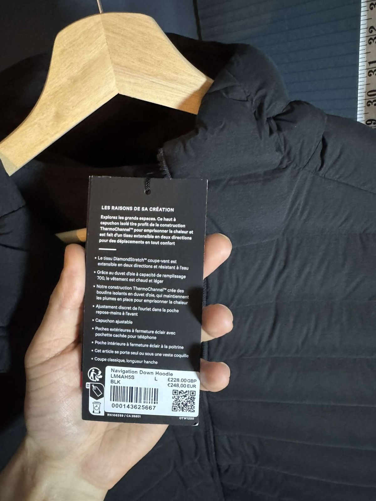 Lululemon •Navigation Down Hoodie L - New with Tag Size US L / EU 52-54 / 3 - 3 Thumbnail