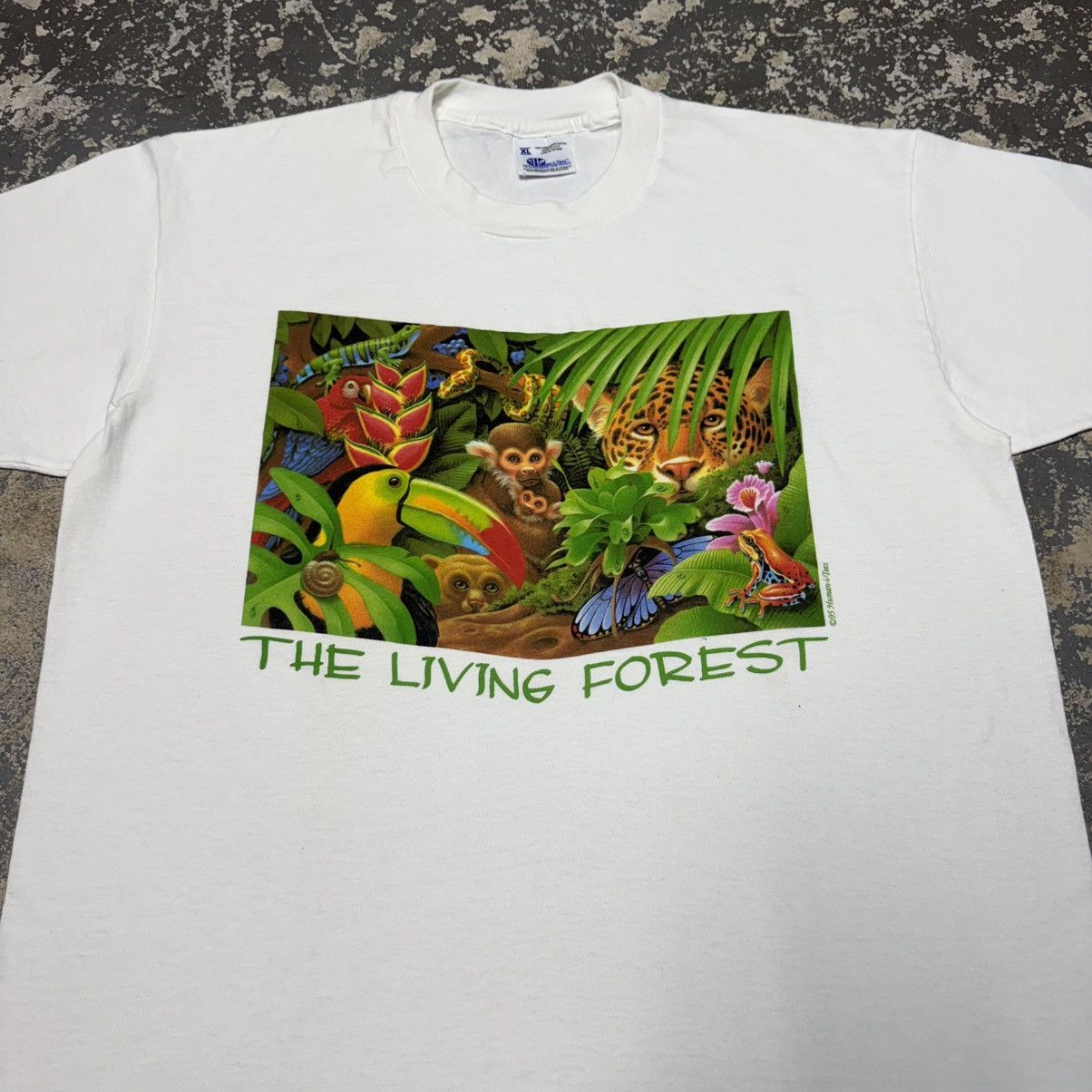 Vintage Vintage The Living Forest Nature Forest Tshirt Size US XL / EU 56 / 4 - 10 Thumbnail