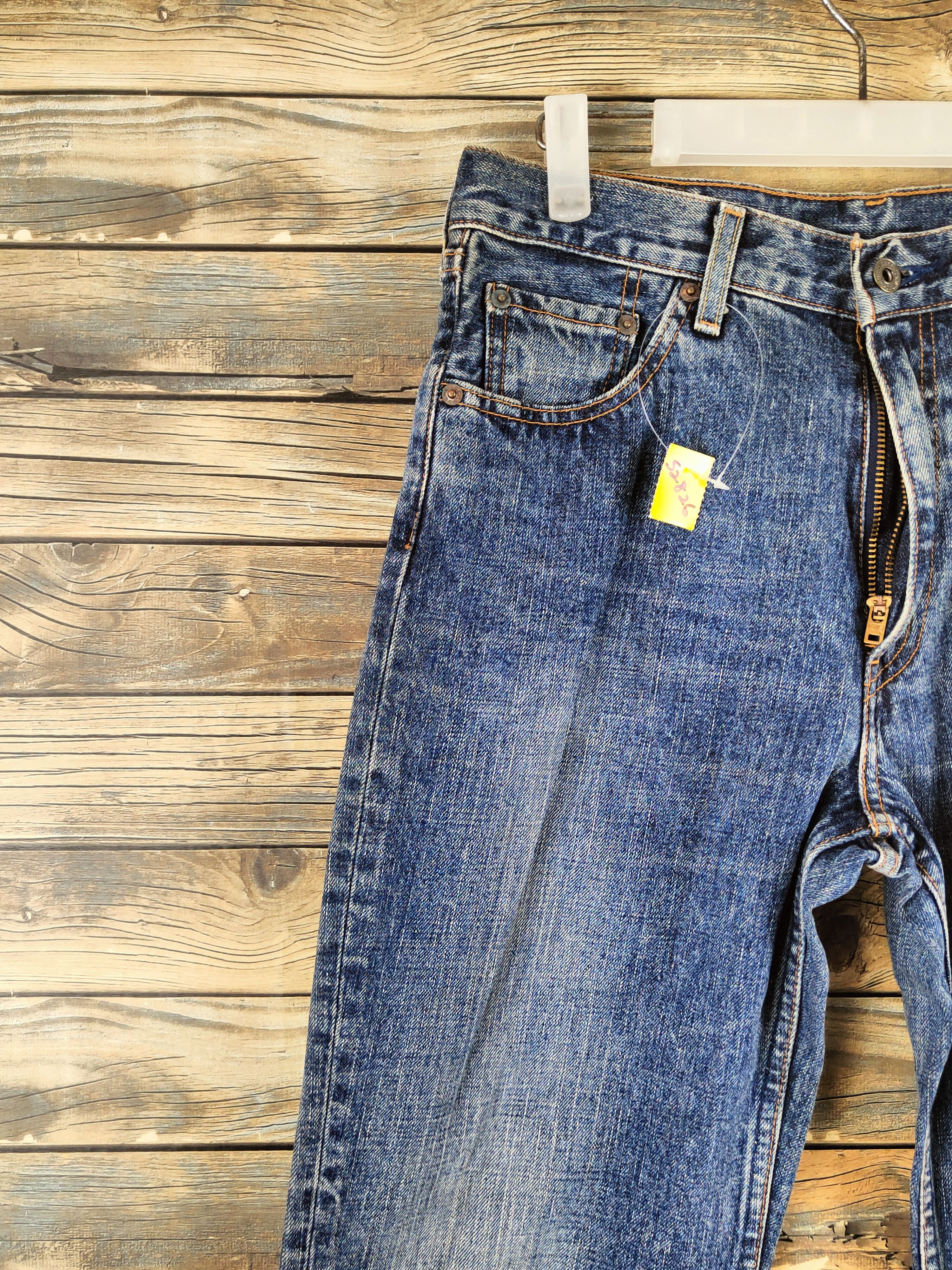 Levi's 502 Levi's Dark Blue Distressed Ripped Jeans #S2826 Size US 30 / EU 46 - 3 Thumbnail