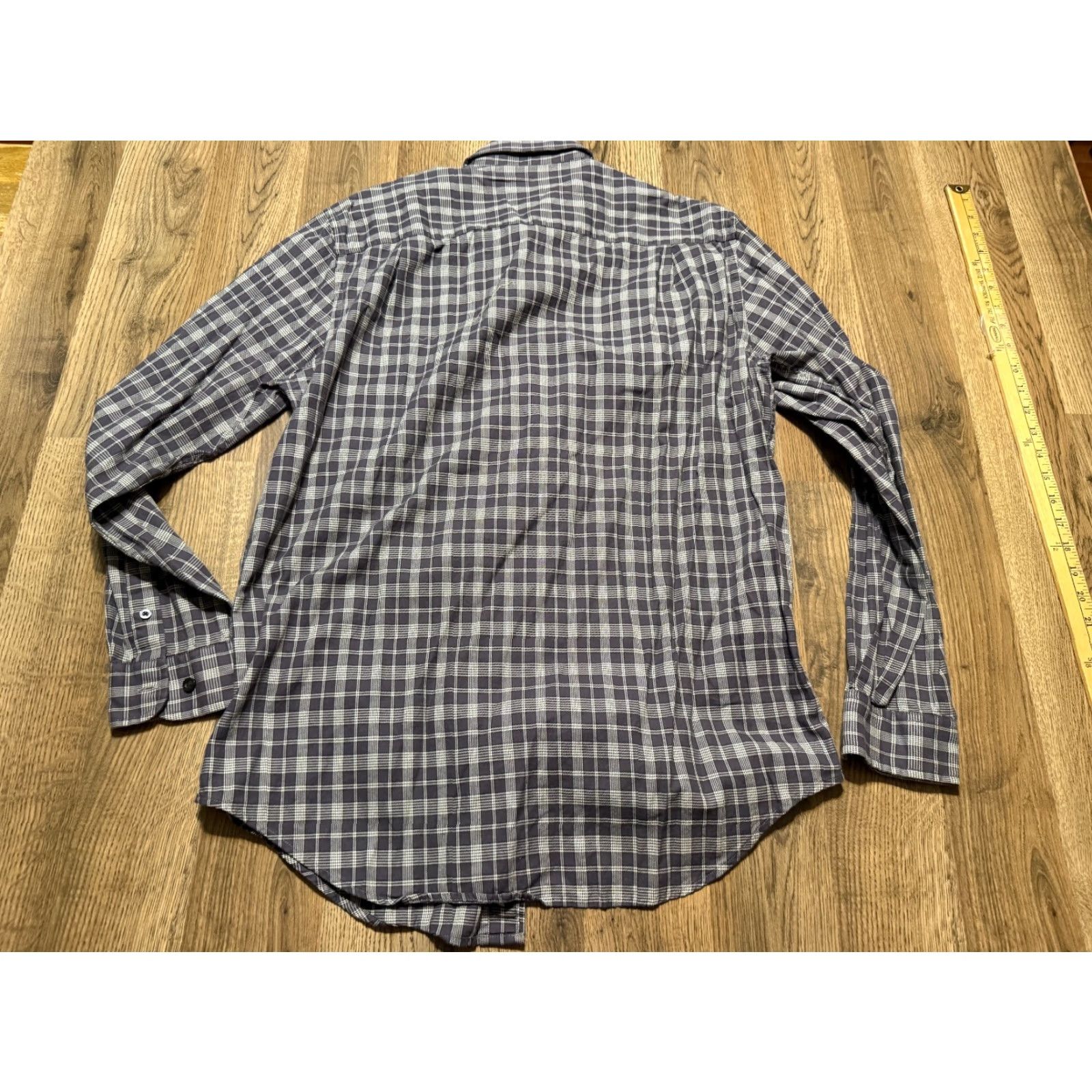 Vintage John Bartlett Consensus Shirt Men's Medium Gray White Long Sleeve Button Up Size US M / EU 48-50 / 2 - 2 Thumbnail