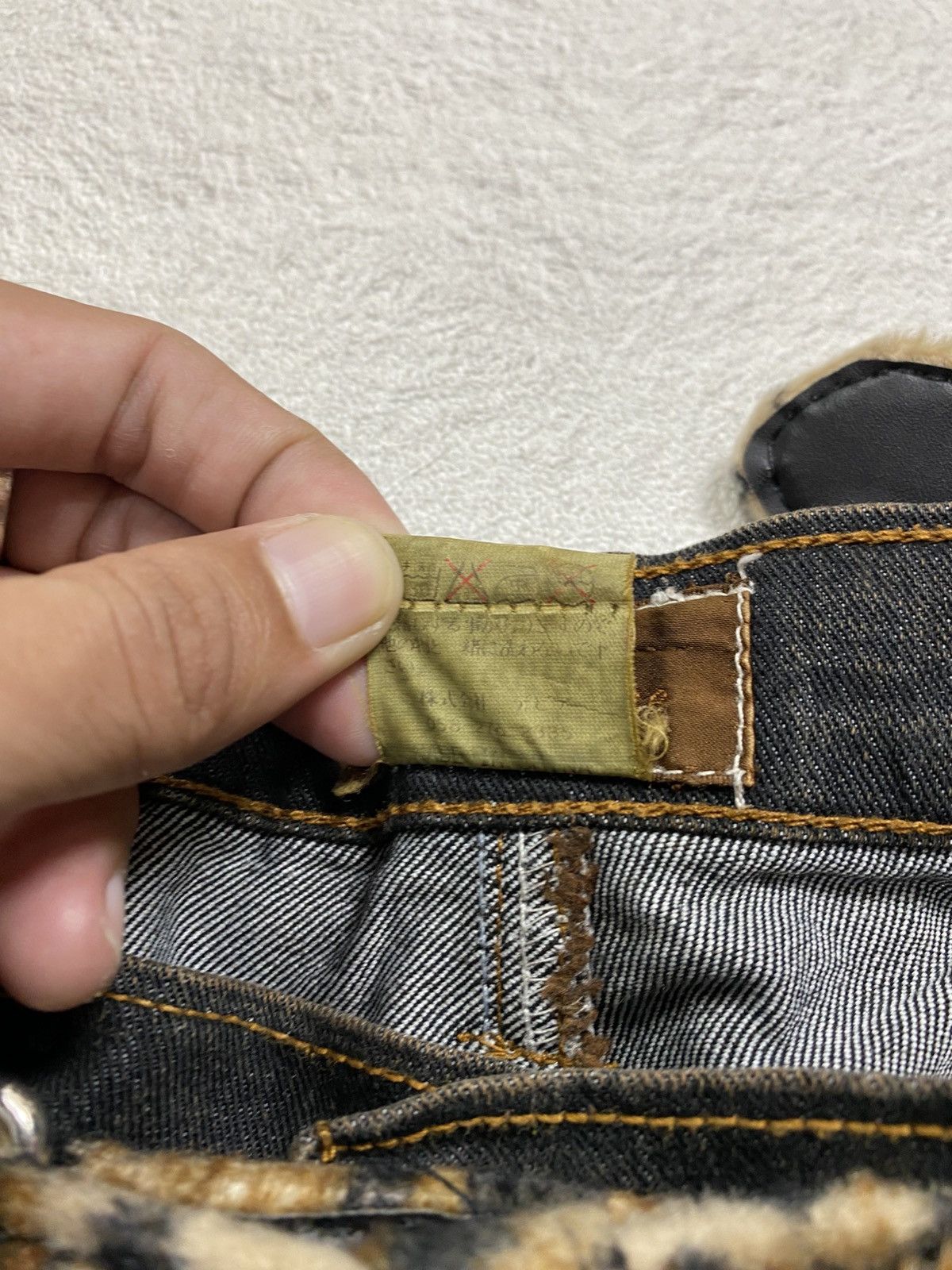 If Six Was Nine × Japanese Brand × Le Grande Bleu (L.G.B.) 2000s Pantomime Studed Glitch wash flare jean Size US 32 / EU 48 - 5 Thumbnail