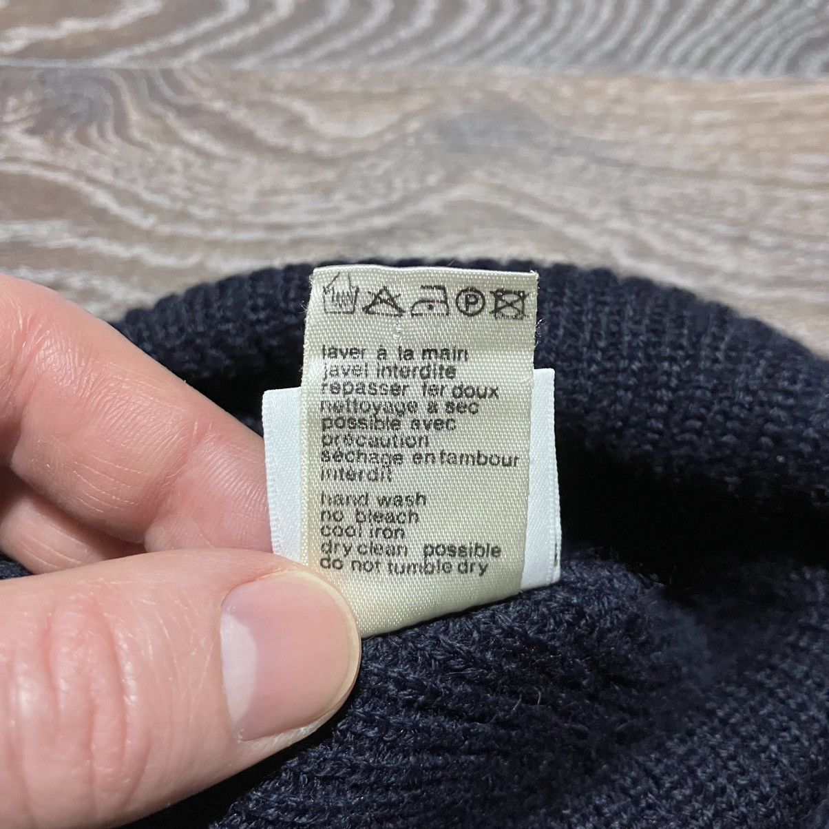 Lacoste Vintage LACOSTE Double Cuff Wool Hat Navy Blue Size ONE SIZE - 9 Thumbnail