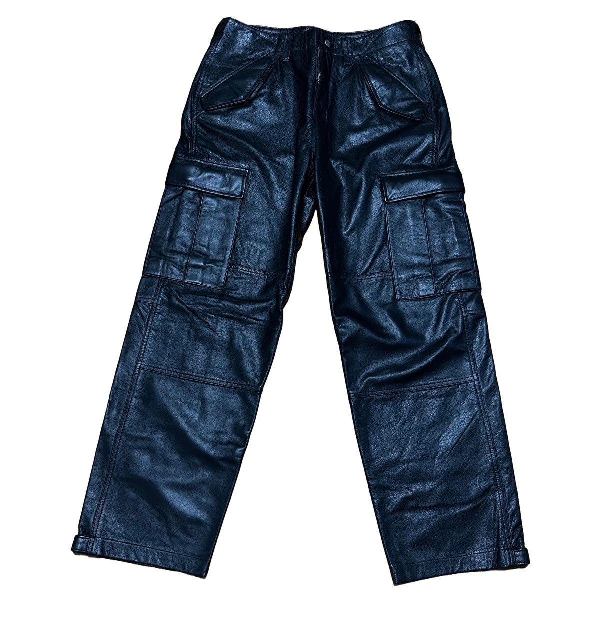 Stussy Military Cargo Leather Pant Black Men's - SS24 - US