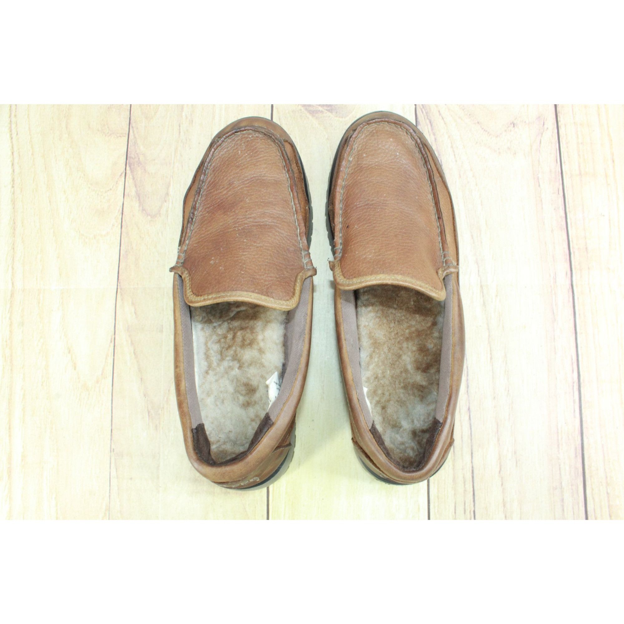 L.L. Bean LL Bean Dark Brown Shearling Lined Slipper Mocs Size 10 M Size US 10 / EU 43 - 8 Thumbnail