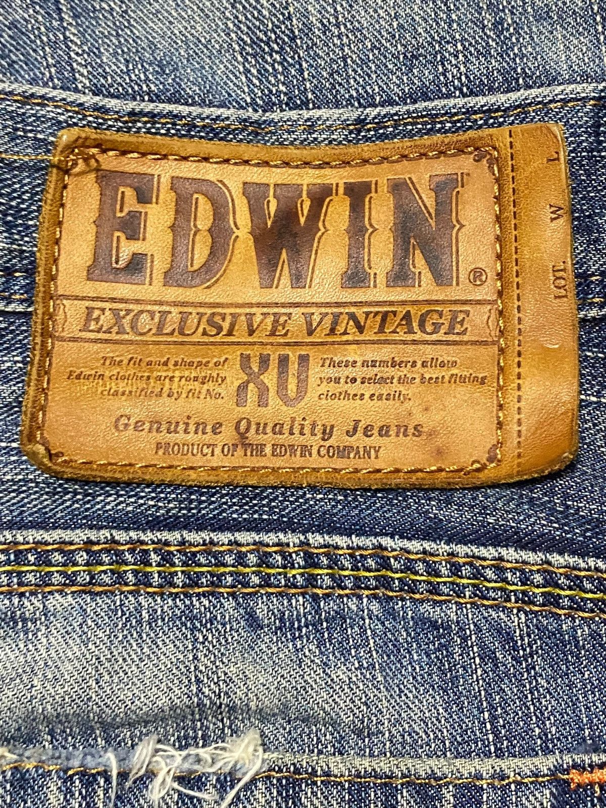 Edwin Japanese Brand Edwin XVS Double Waist Rare Style Jeans Size US 32 / EU 48 - 15 Thumbnail