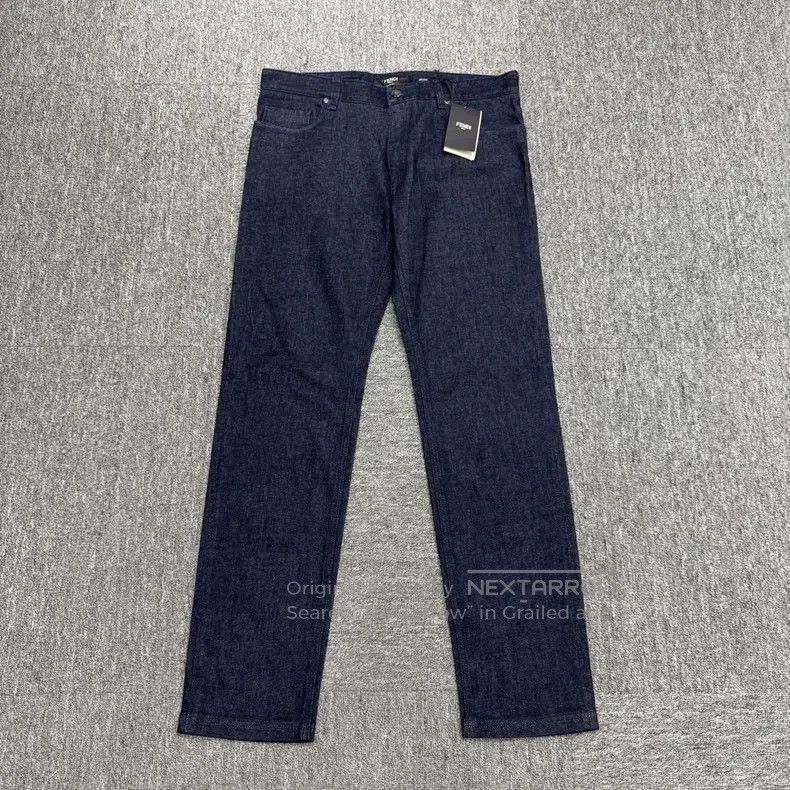 Fendi Fendi Embroidered Letter Denim Pants Size US 36 / EU 52 - 1 Thumbnail