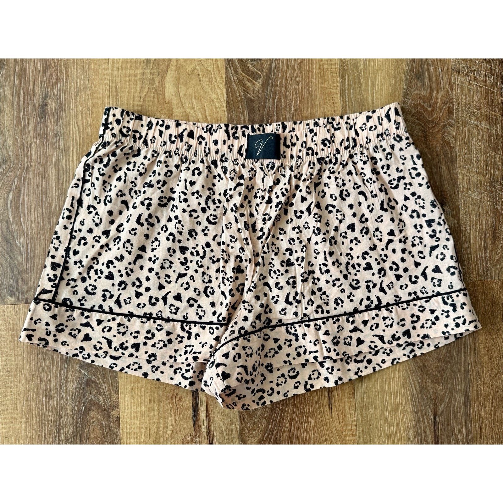 Victoria's Secret Victoria Secret Peach Brown Cheetah Sleep Shorts Women Med Size ONE SIZE - 2 Thumbnail