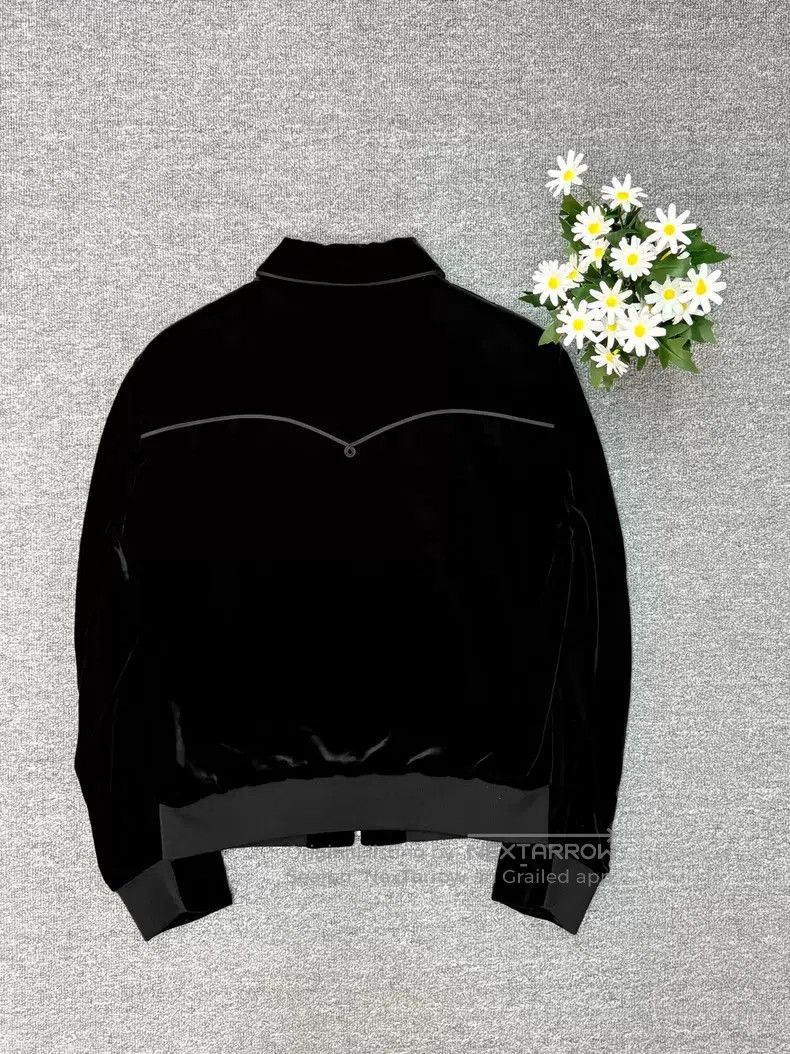 Saint Laurent Paris Saint Laurent Paris Black Velvet Jacket Size US M / EU 48-50 / 2 - 2 Thumbnail