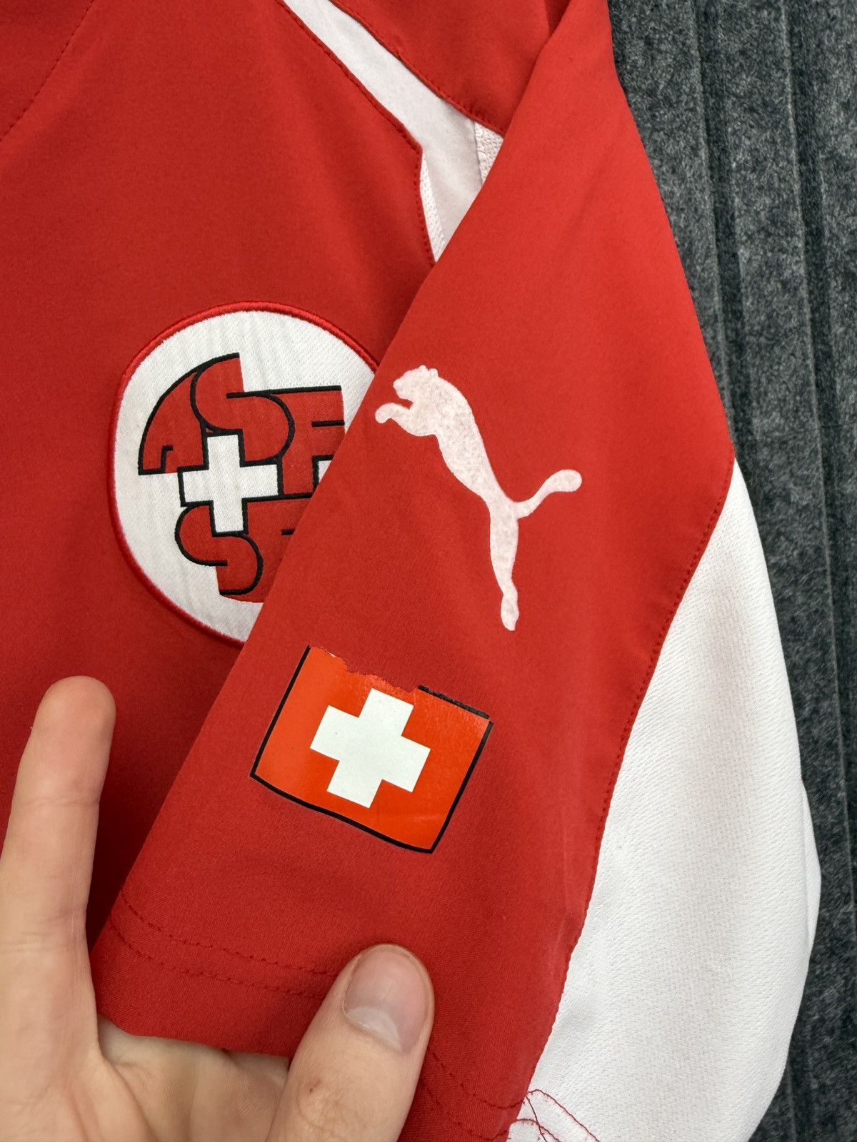 Puma Vintage Puma Switzerland Football Home Jersey Wicky #8 Size US L / EU 52-54 / 3 - 10 Thumbnail