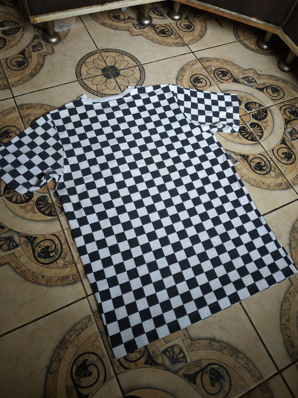 Supreme Supreme Checkerboard Pocket Tee Black/White Small Box Logo Size US M / EU 48-50 / 2 - 18 Thumbnail