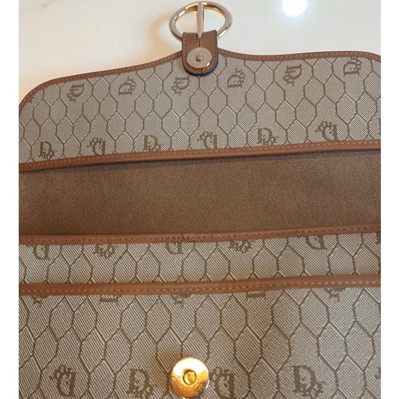 Dior Christian Dior - Beige Honeycomb Crossbody Bag Size ONE SIZE - 8 Thumbnail