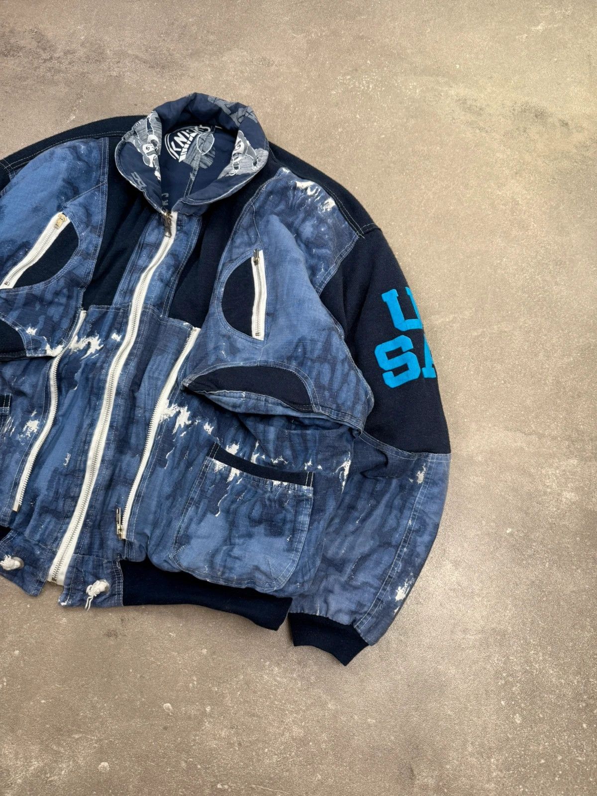 Los Angeles Apparel × Vintage Lakers Los Angeles bomber vintage double jacket 90s 1990s basketball street wear y2k rap hip hop Size US XL / EU 56 / 4 - 3 Thumbnail