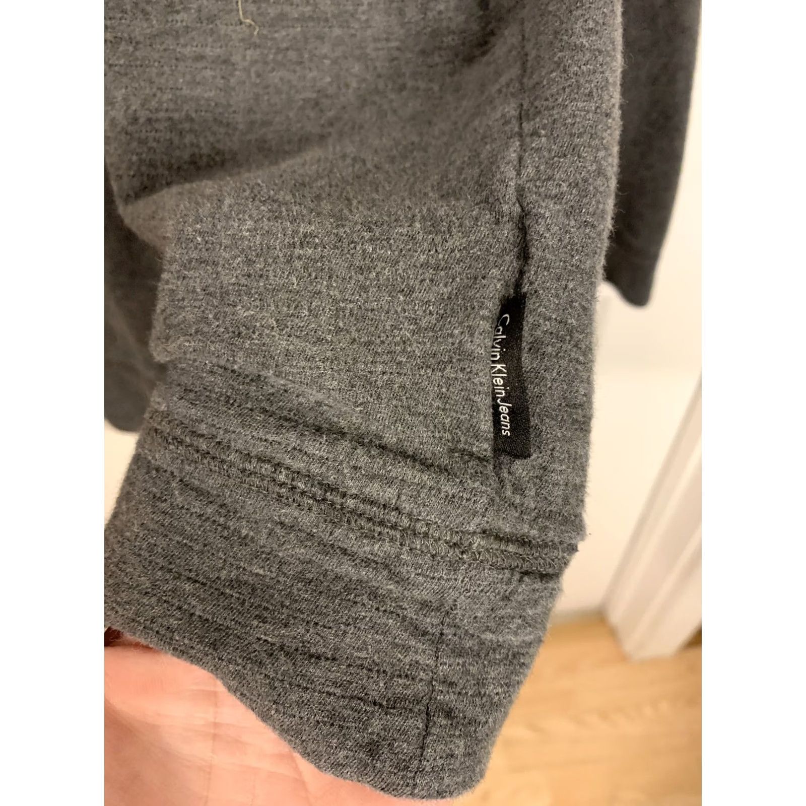 Calvin Klein Calvin Klein Mens M Gray 1/4 Zip Long Sleeve Lightweight Sweater Shirt Pullover Size US M / EU 48-50 / 2 - 4 Thumbnail