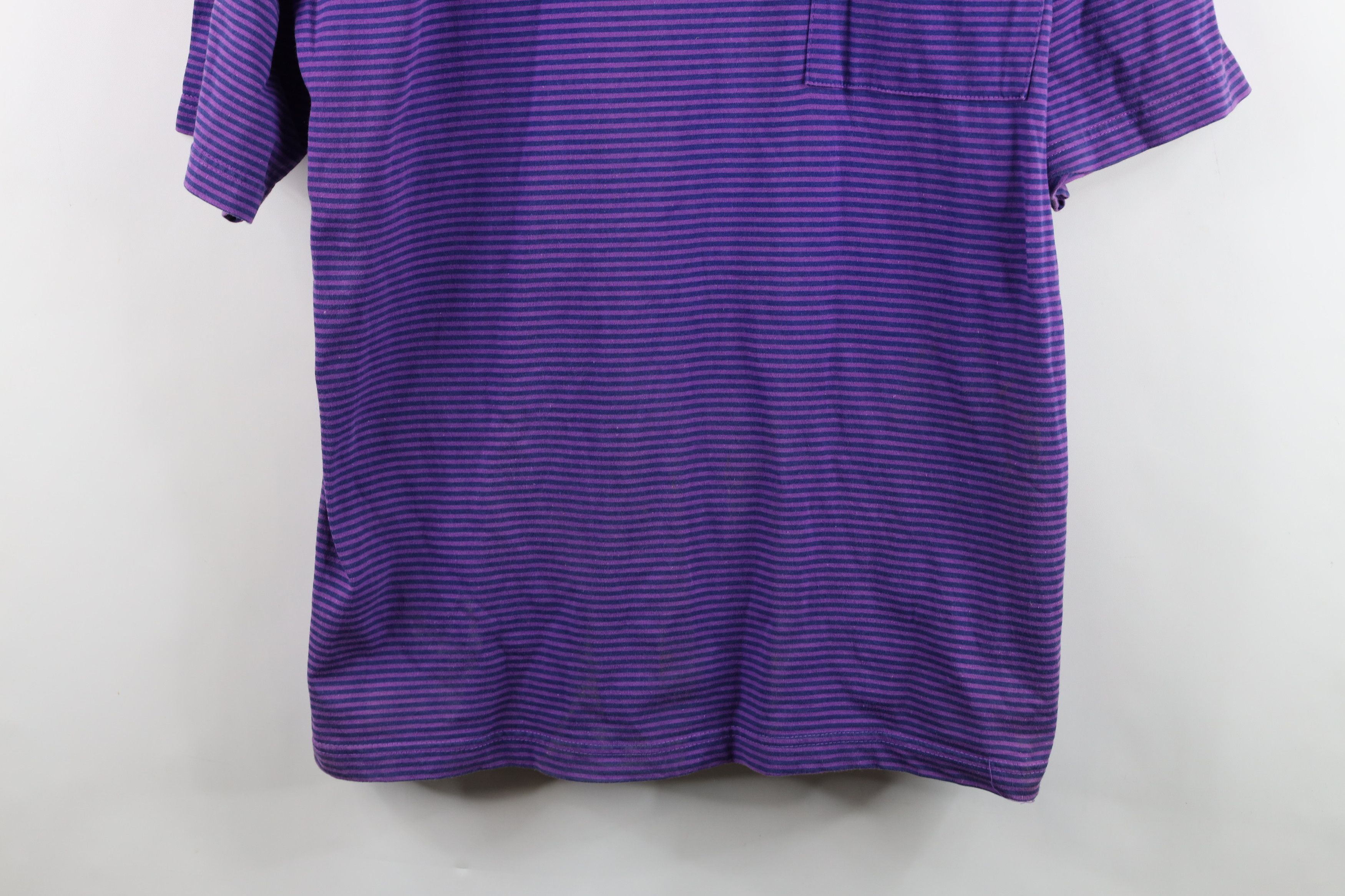 Vintage Vintage 90s Bugle Boy Striped Puff Paint Baggy T-Shirt Size US XL / EU 56 / 4 - 3 Thumbnail