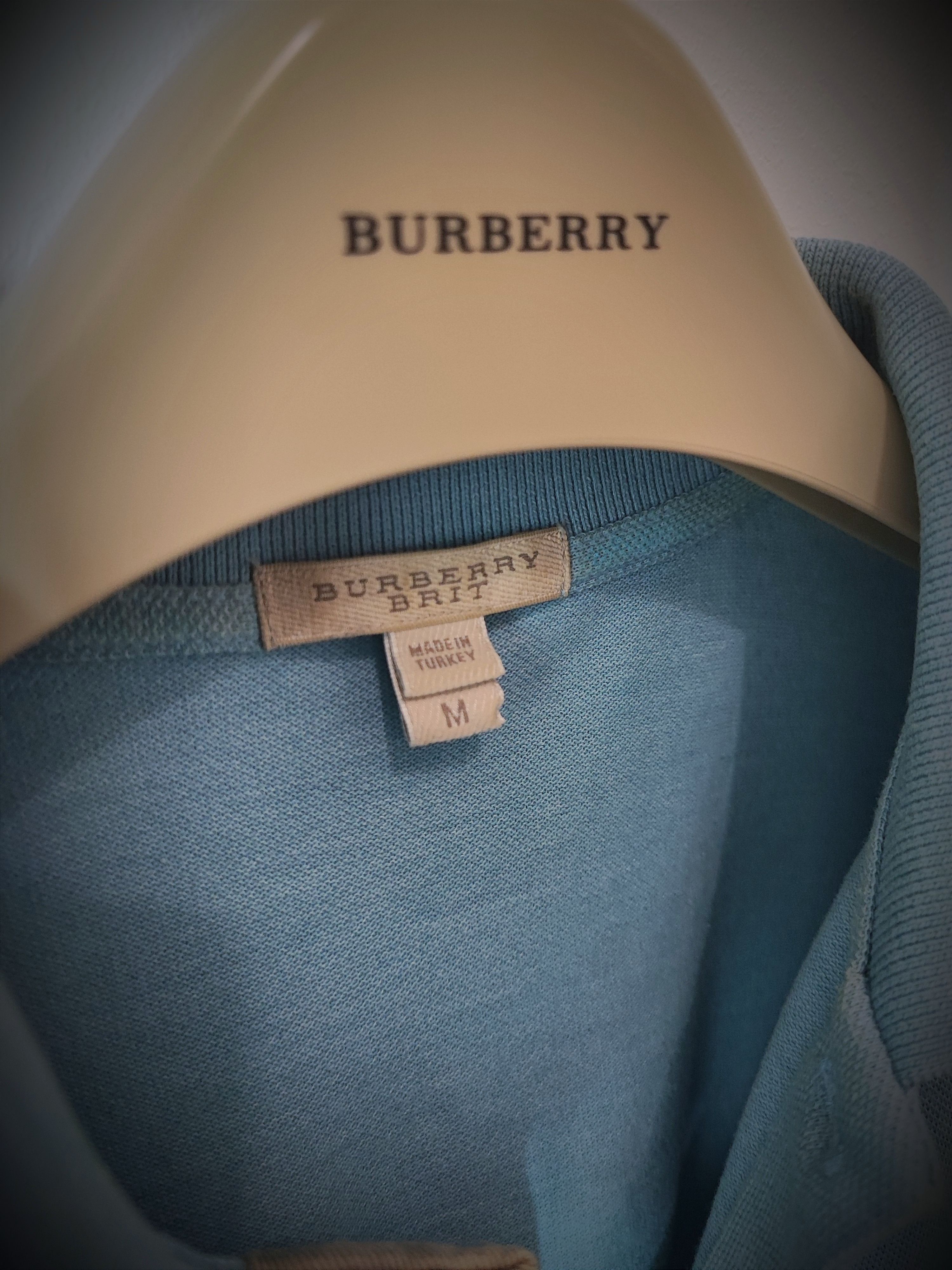Burberry 🔥 Burberry Polo size L Blue 🔥 Size US M / EU 48-50 / 2 - 3 Thumbnail