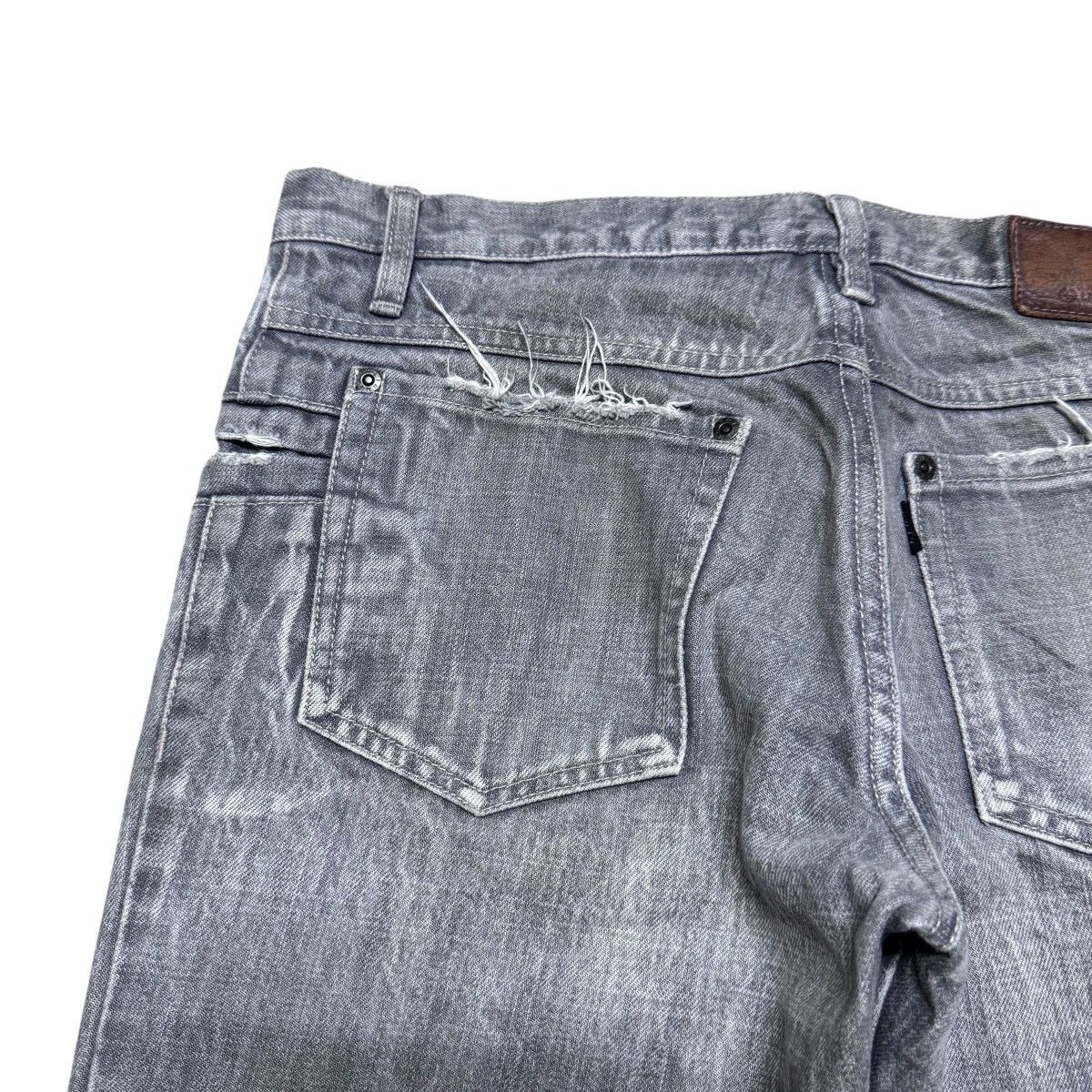 L7 Real Hip L7 Real Hip Grey Denim Flare Jeans Hedi Slimane Size US 32 / EU 48 - 10 Thumbnail