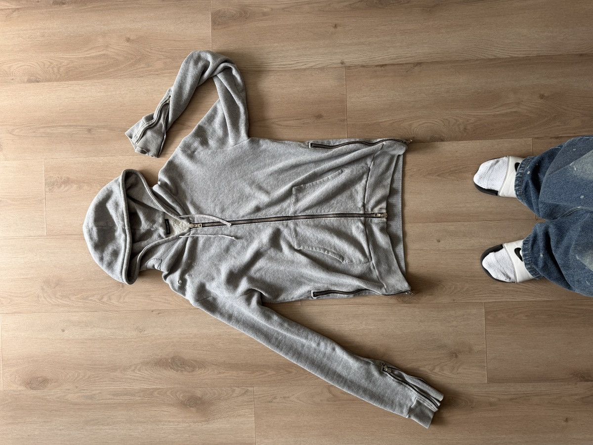 Balmain BALMAIN Mens Grey Side Zip Hoodie Decarnin Era | Grailed