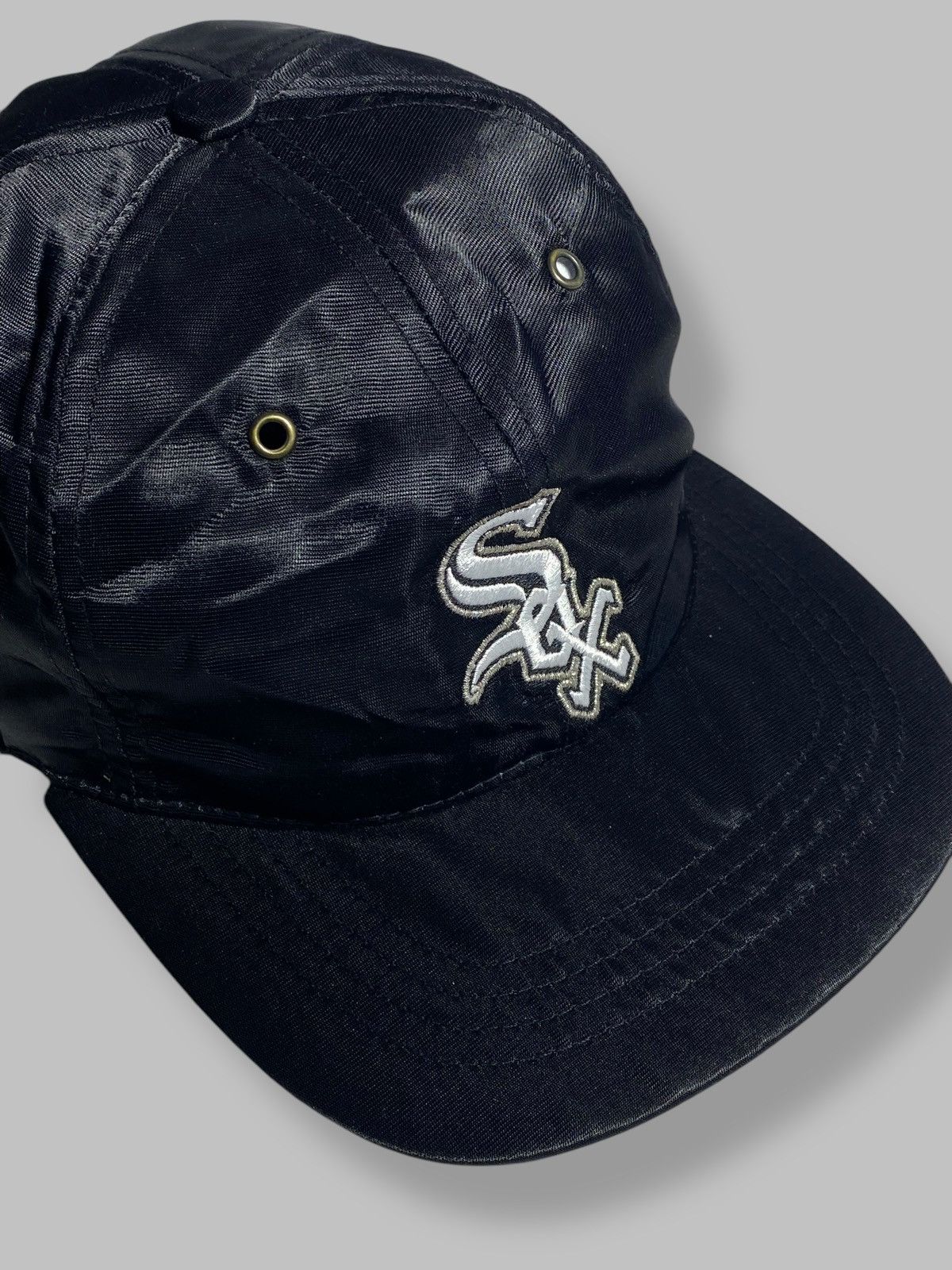 Starter Vintage 90s White Sox Starter Nylon Cap Rare USA Size ONE SIZE - 3 Thumbnail
