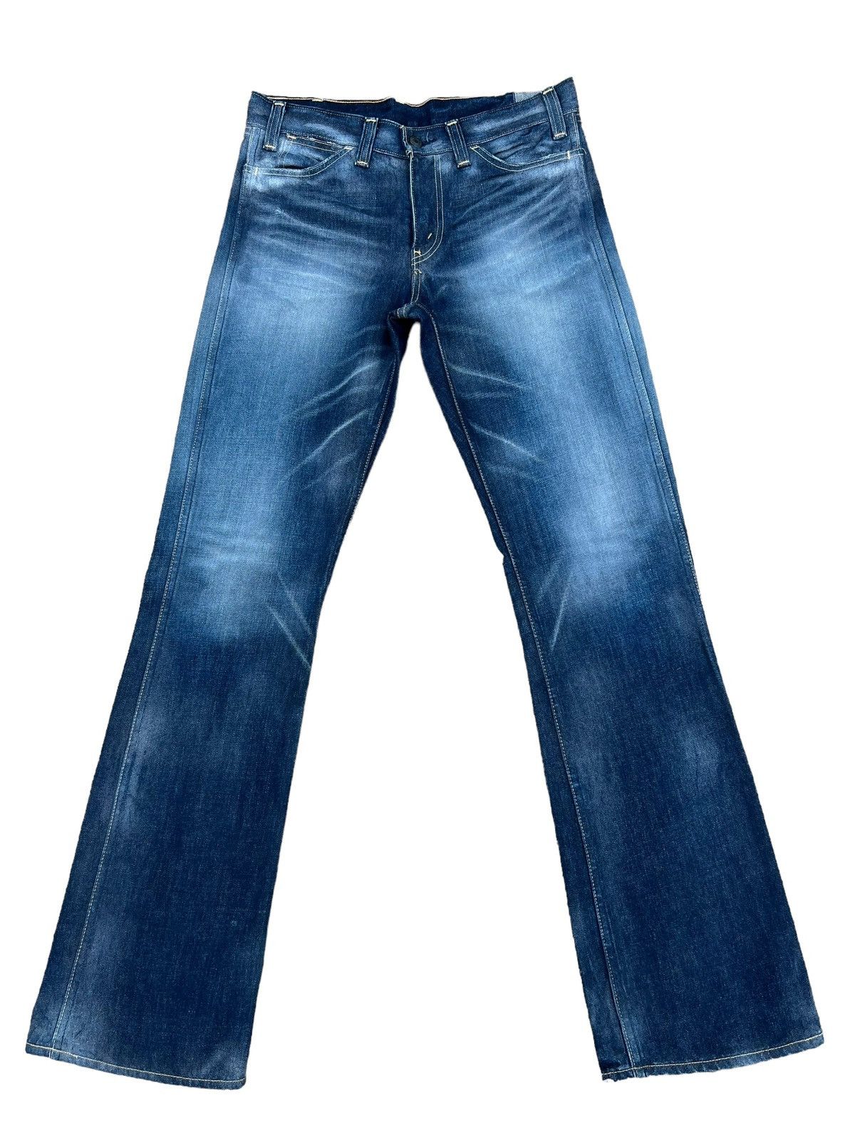 2005 LVC Levi’s 607 Big E Orange Tab Denim Bootcut Jeans