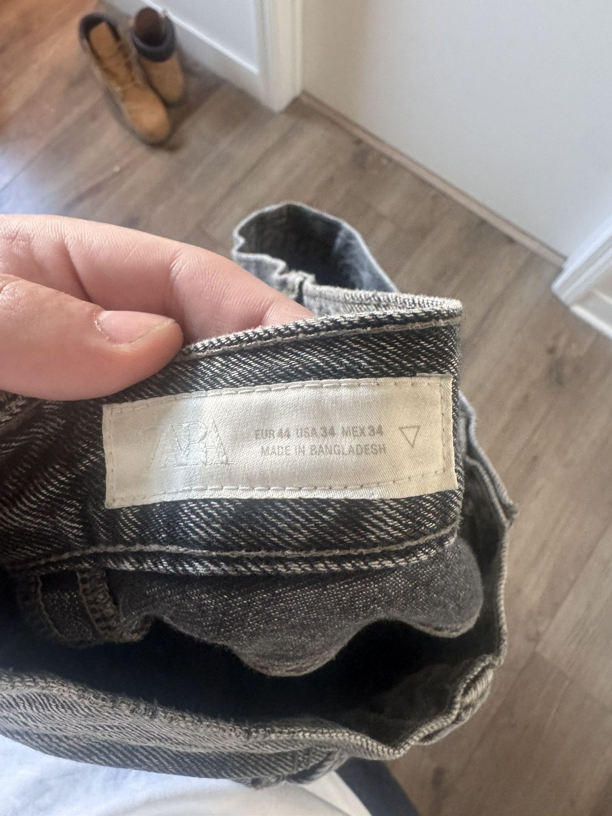 Zara ZARA MENS BAGGY JEANS GRAY Size US 34 / EU 50 - 3 Thumbnail