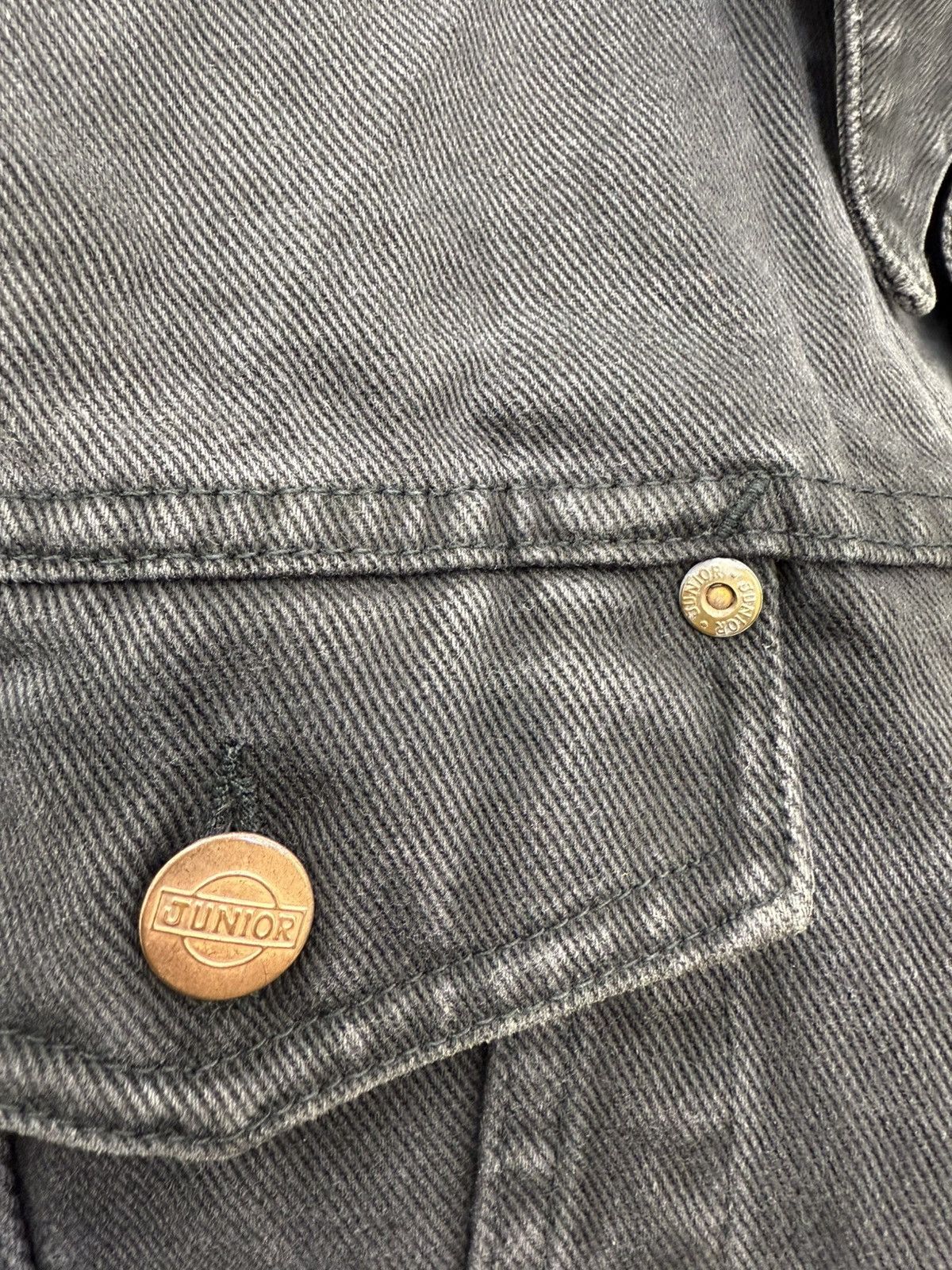 Jean Paul Gaultier × Vintage Archive 80s Jean Paul Gaultier Junior Back Logo Denim Jacket Size US M / EU 48-50 / 2 - 5 Thumbnail